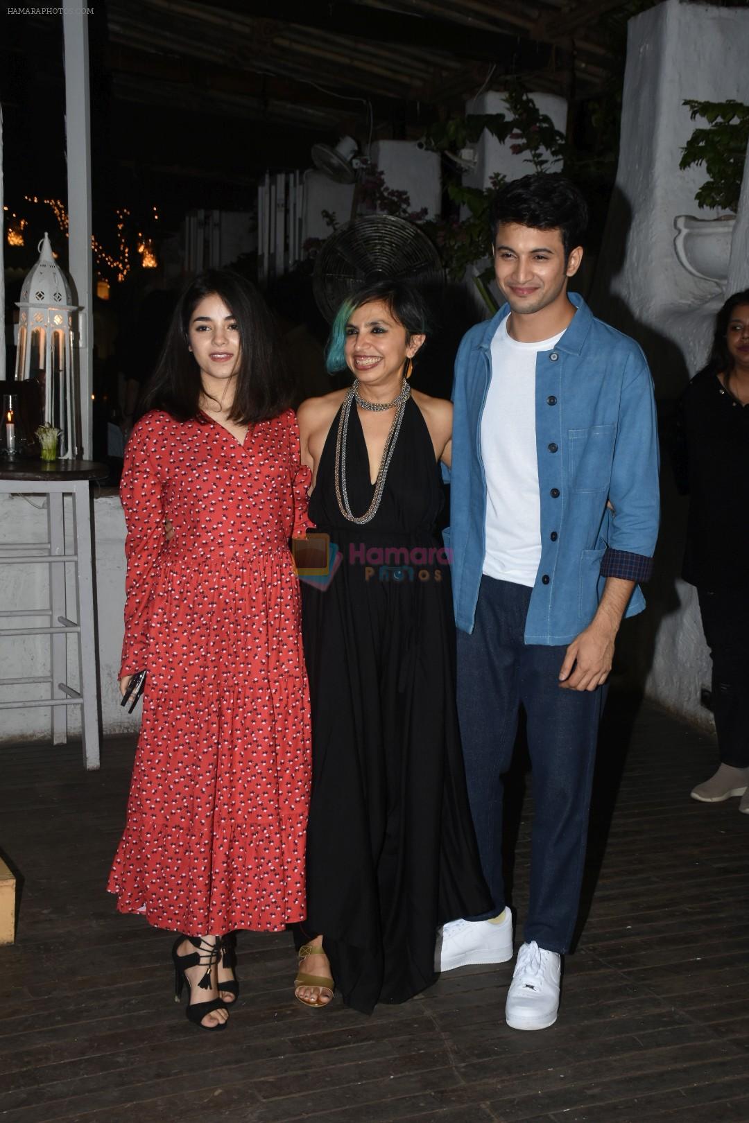 Zaira Wasim, Rohit Saraf at the wrapup party of film Sky is Pink at olive in bandra on 12th June 2019
