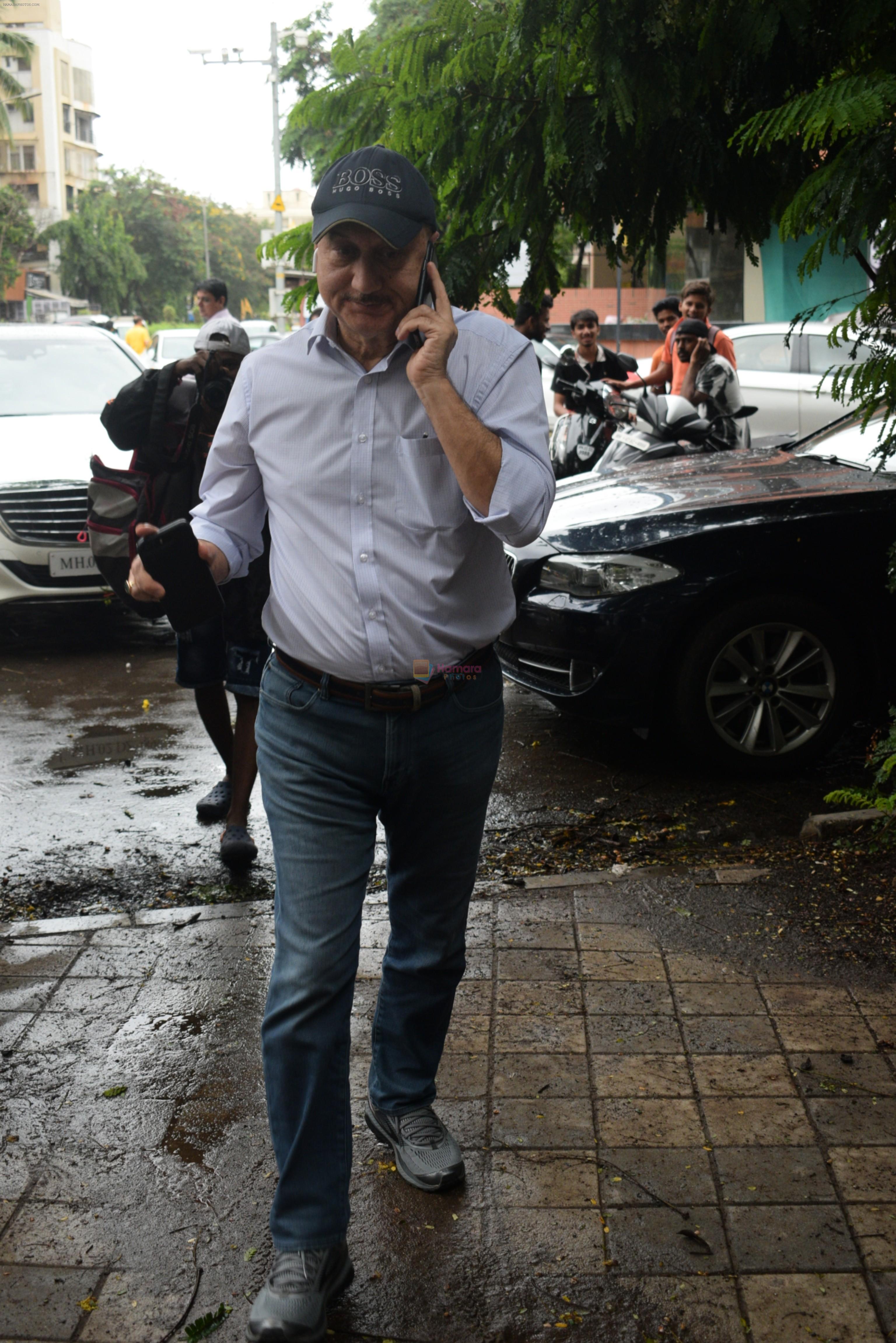 Anupam Kher spotted at Kromakay juhu on 18th June 2019