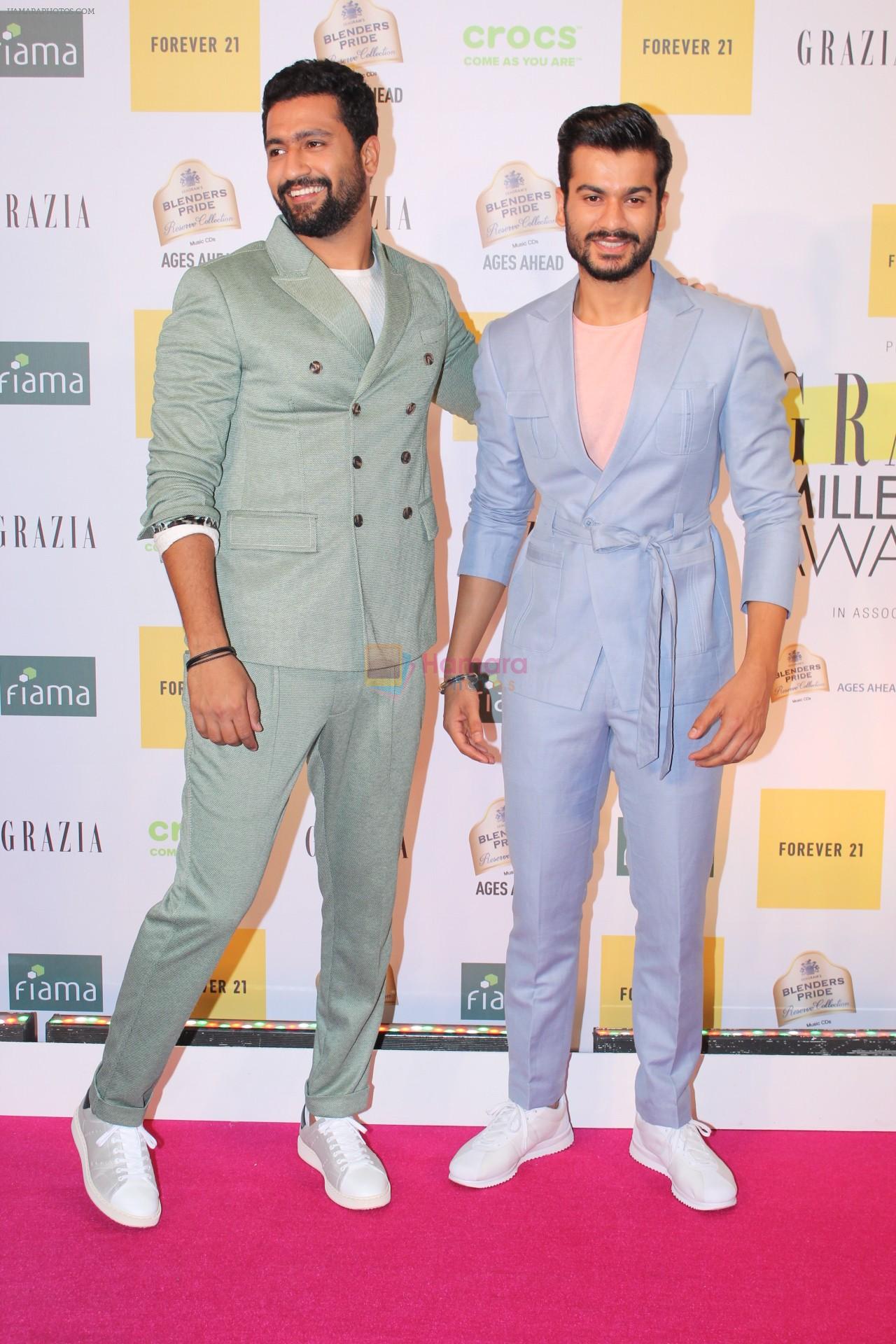 Vicky Kaushal, Sunny Kaushal at the Red Carpet of 1st Edition of Grazia Millennial Awards on 19th June 2019 on 19th June 2019