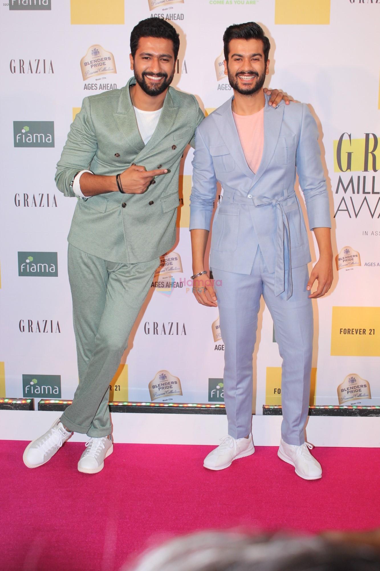 Vicky Kaushal, Sunny Kaushal at the Red Carpet of 1st Edition of Grazia Millennial Awards on 19th June 2019 on 19th June 2019