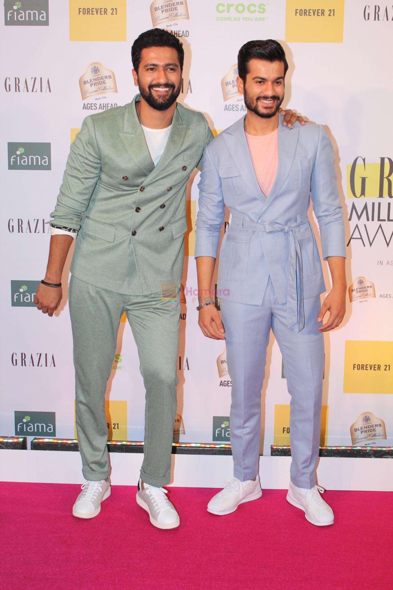 Vicky Kaushal, Sunny Kaushal at the Red Carpet of 1st Edition of Grazia Millennial Awards on 19th June 2019 on 19th June 2019