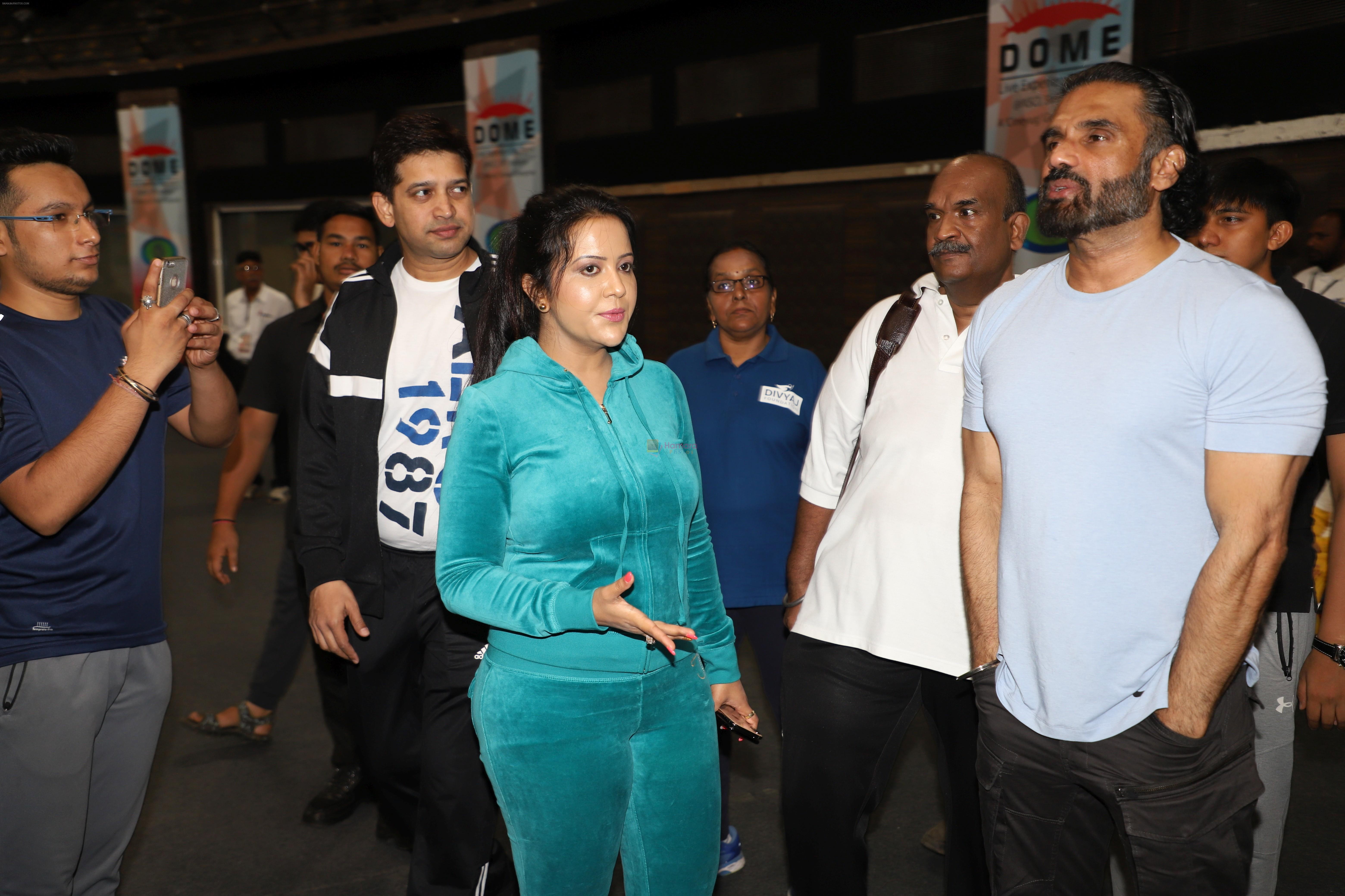 Sunil Shetty at world yoga day in NSCI worli on 21st June 2019