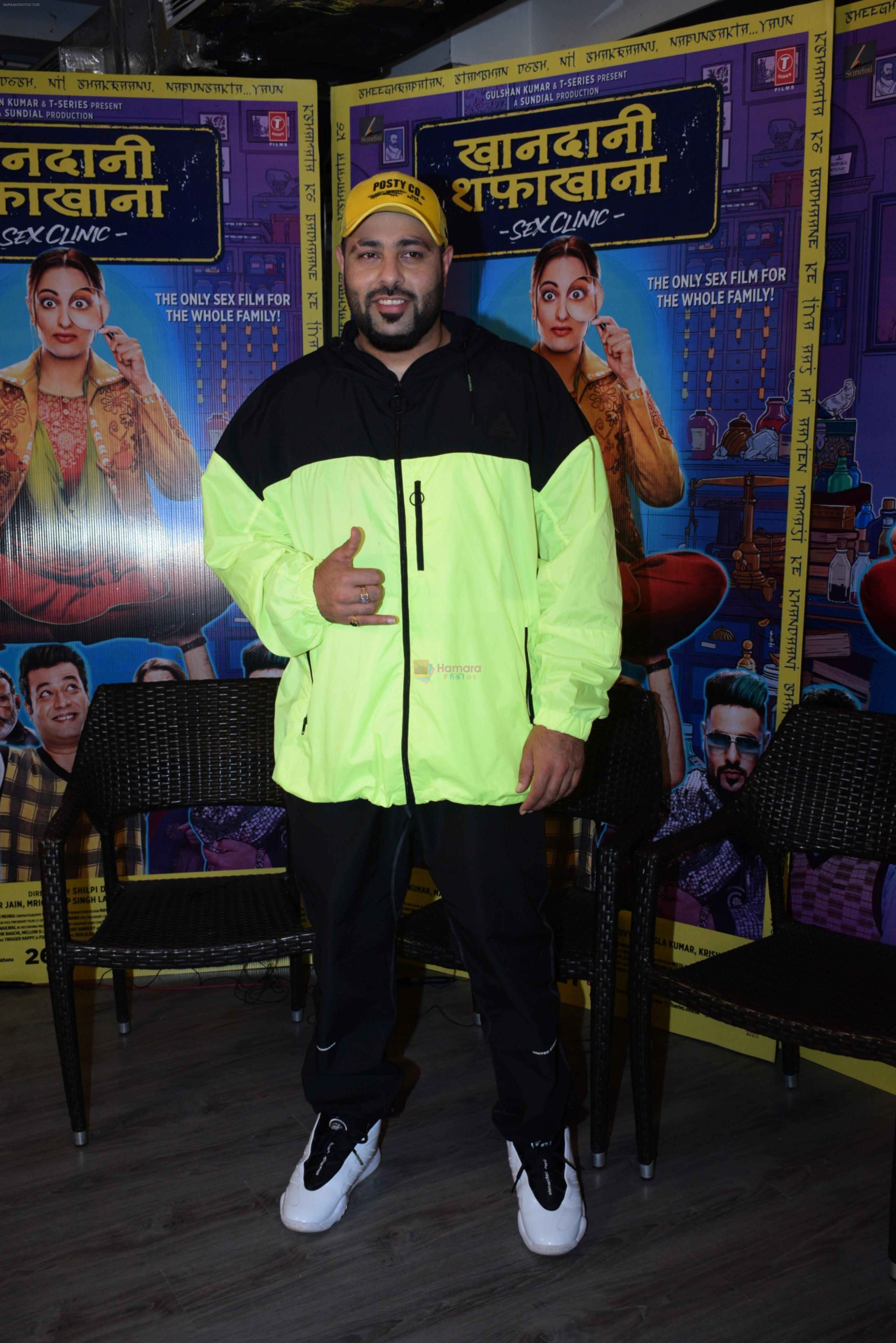 Badshah for the promotions of film Khandaani Shafakhana at Tseries office in andheri on 21st June 2019