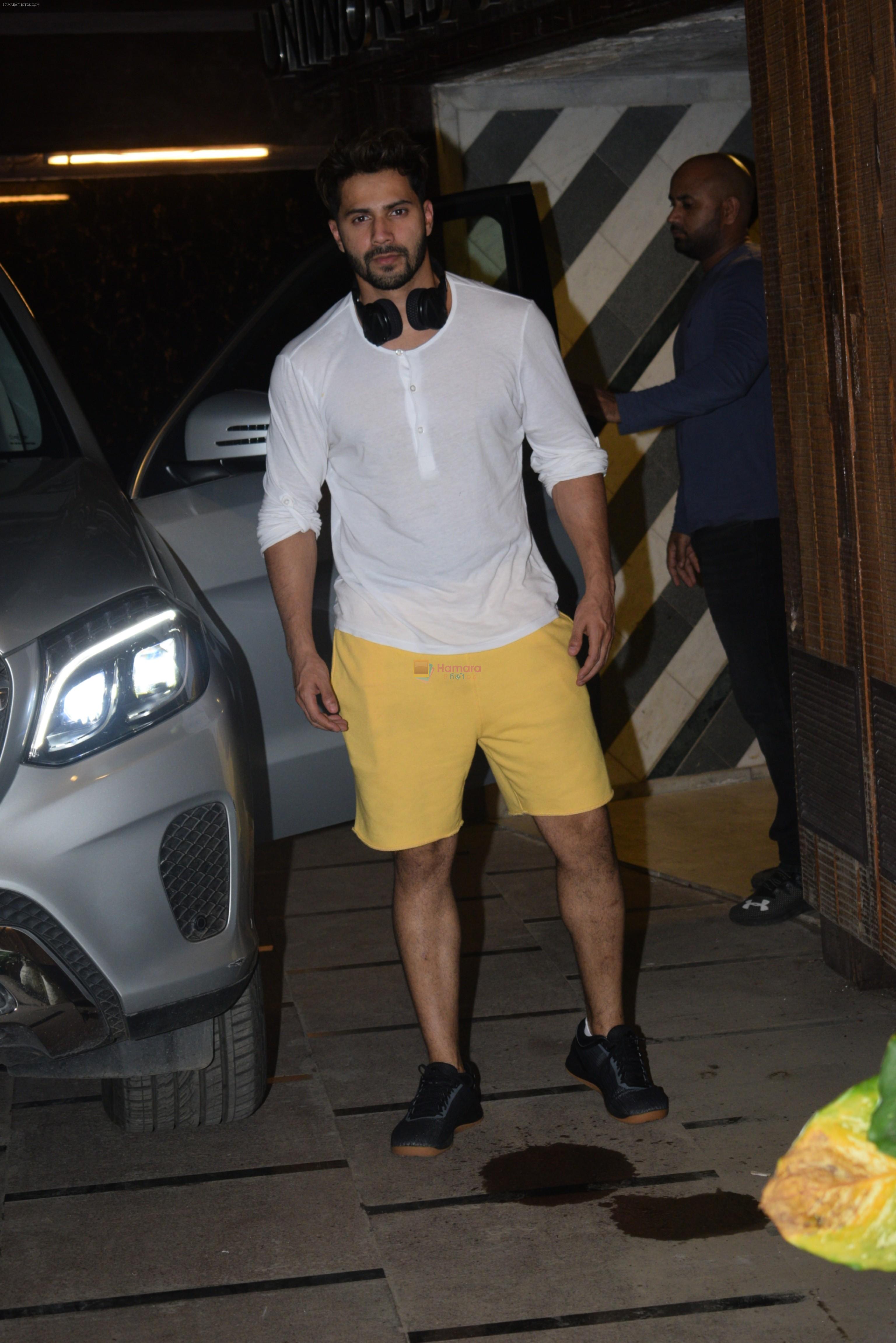 Varun Dhawan spotted at gym in juhu on 25th June 2019