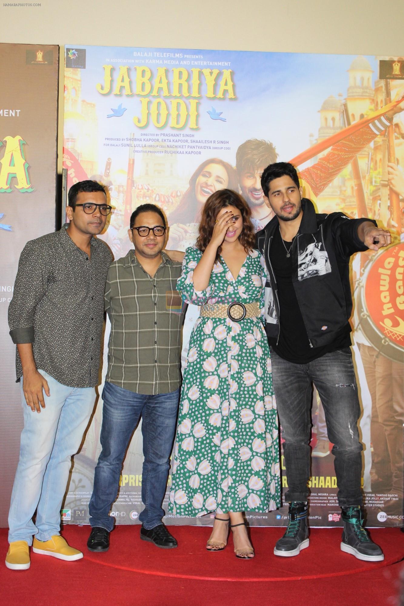 Parineeti Chopra, Sidharth Malhotra at the Trailer Launch Of Jabariya Jodi on 1st July 2019