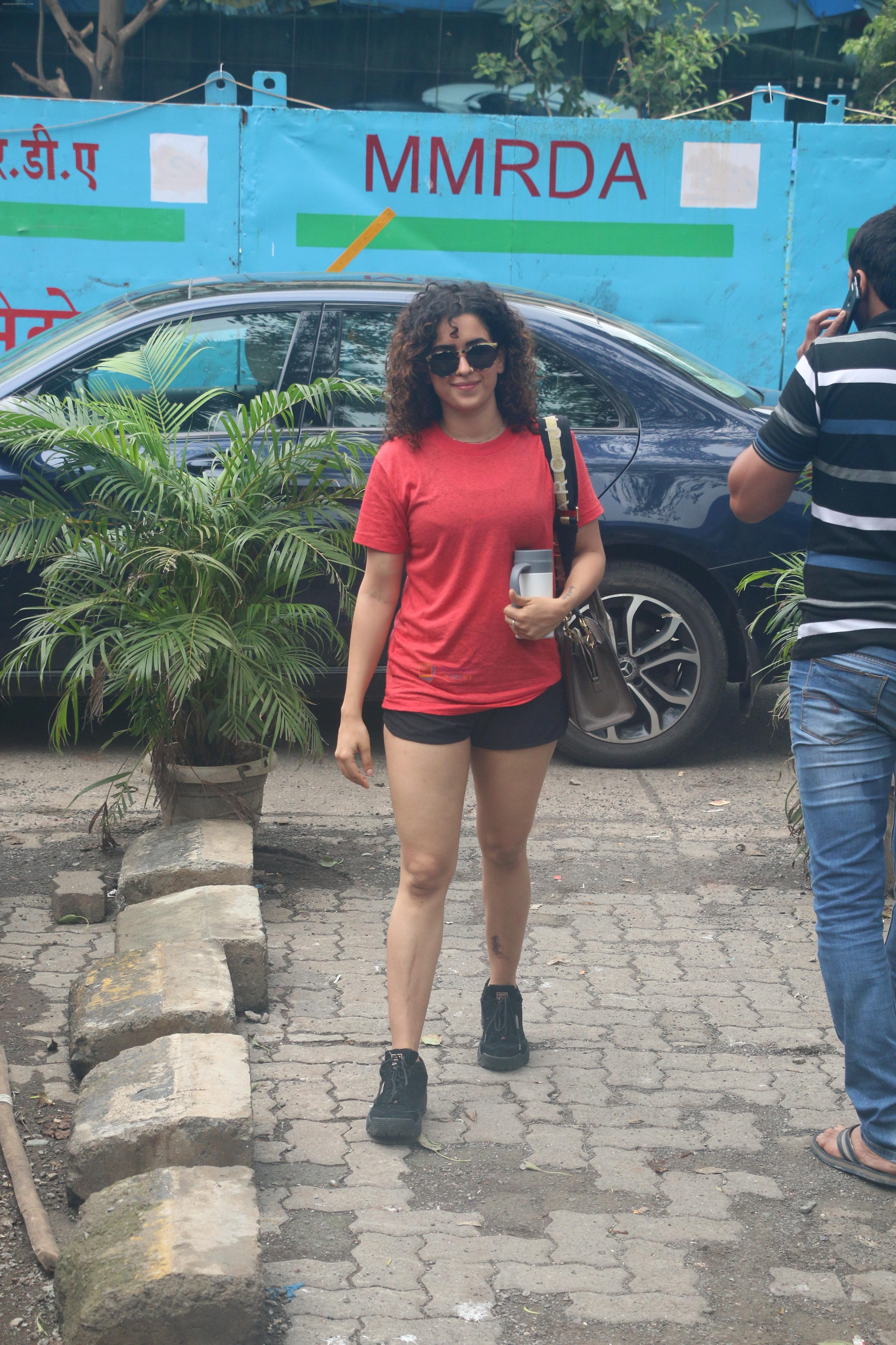Sanya Malhotra spotted at andheri on 3rd July 2019