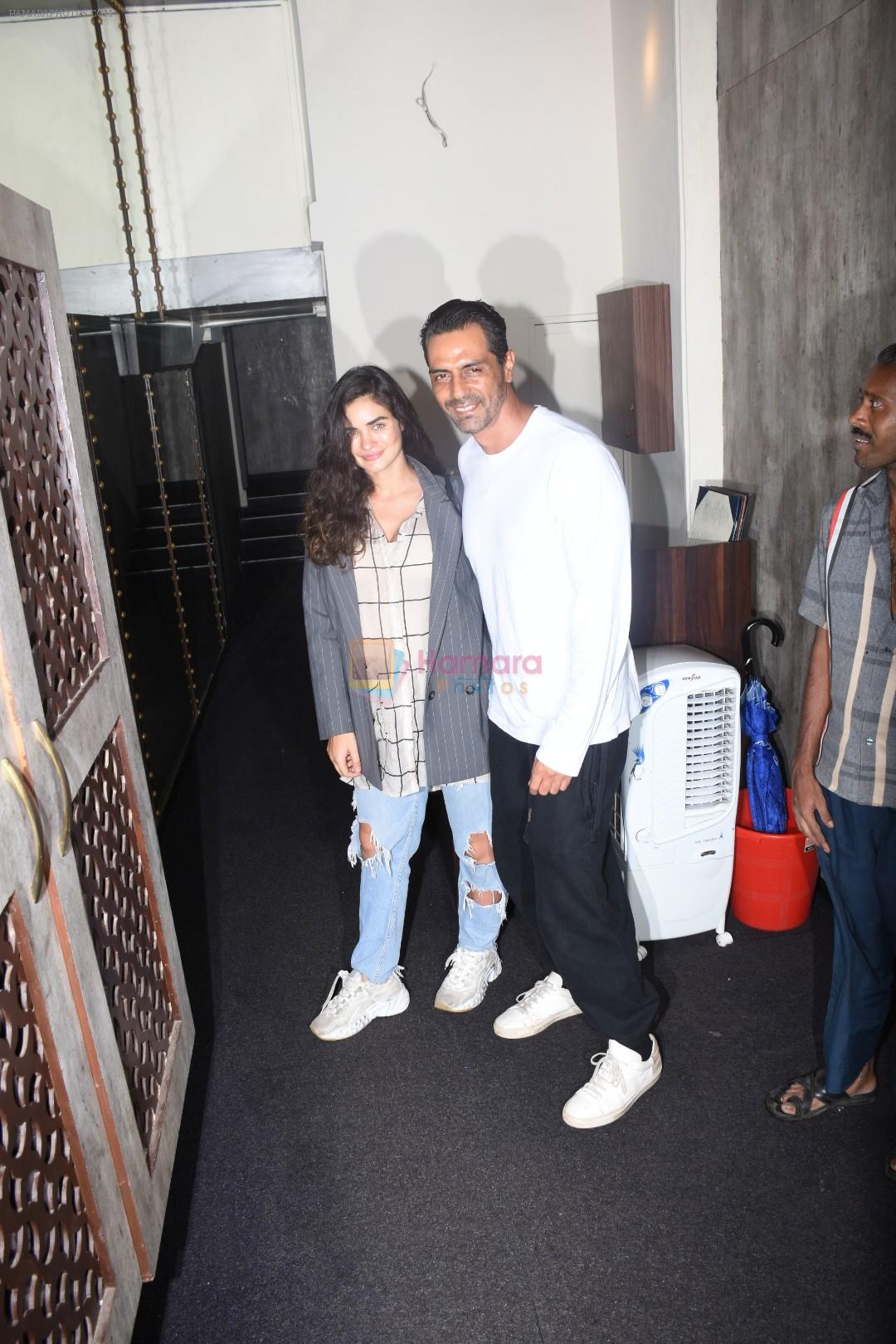 Arjun Rampal & Gabriella Demetriades spotted at bastian bandra on 6th July 2019