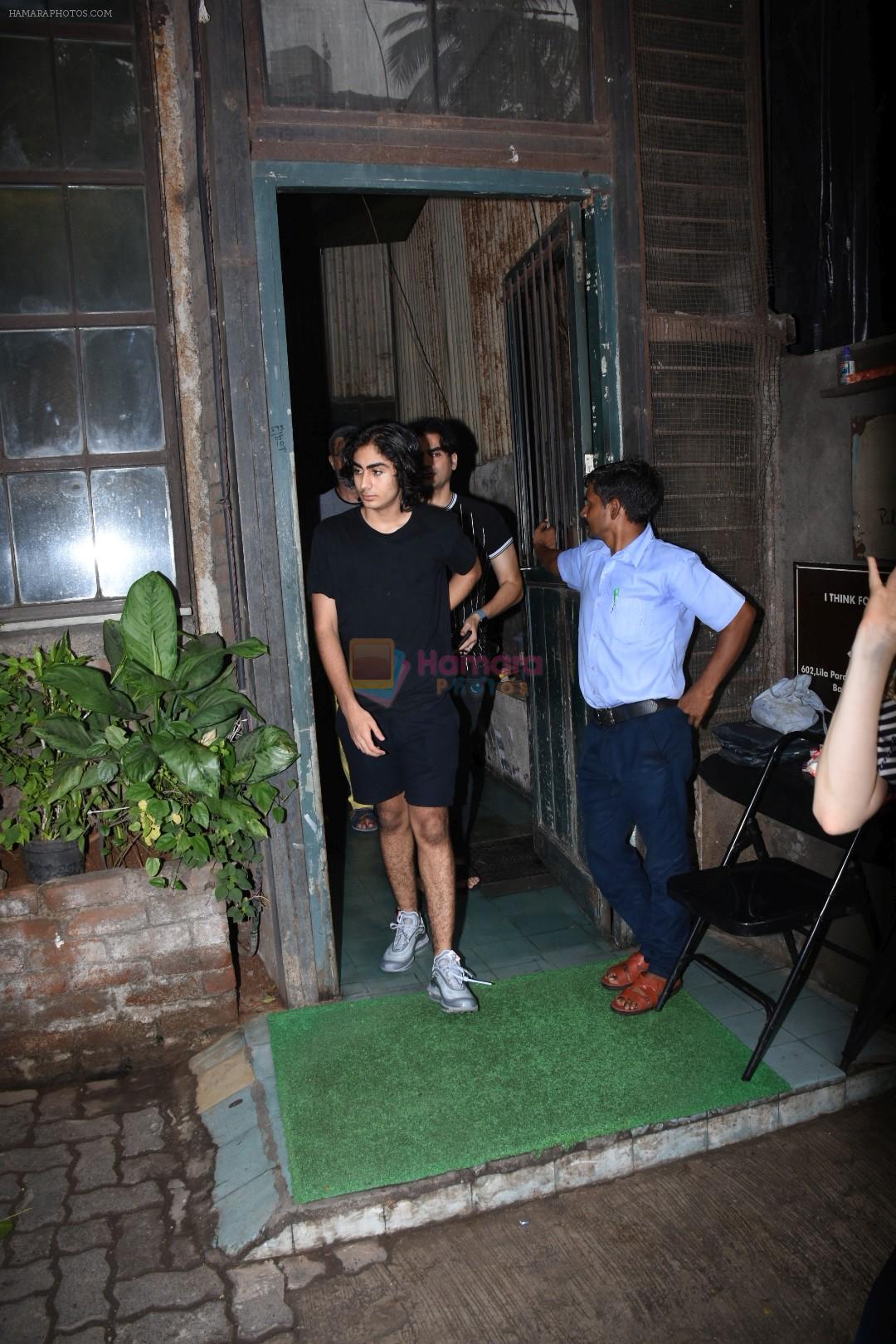 Arbaaz Khan, Arhan Khan & Georgia Andriani spotted at palli village cafe bandra on 7th July 2019