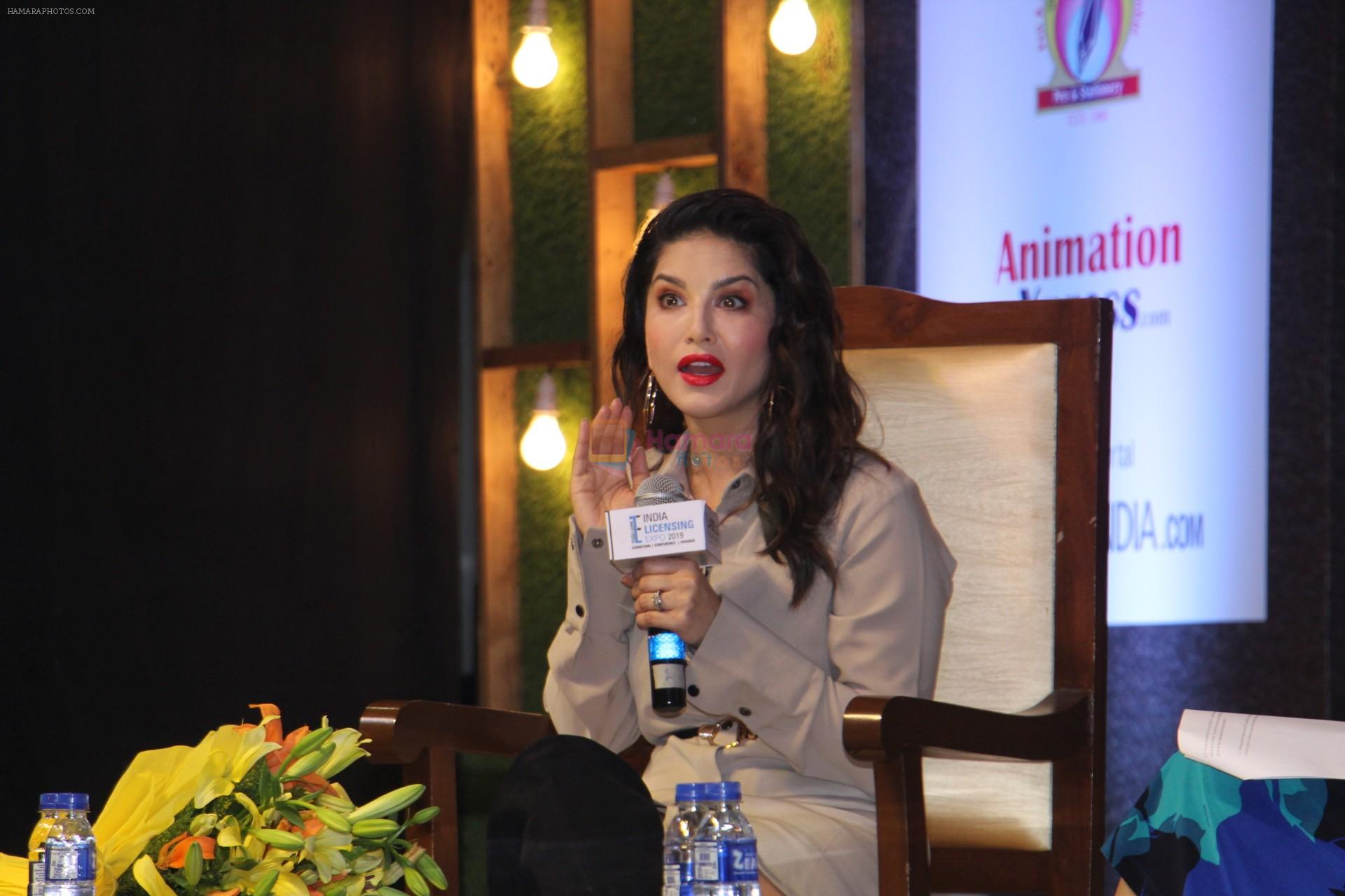 Sunny Leone unveils her fashion brand at India Licensing expo in goregaon on 8th July 2019