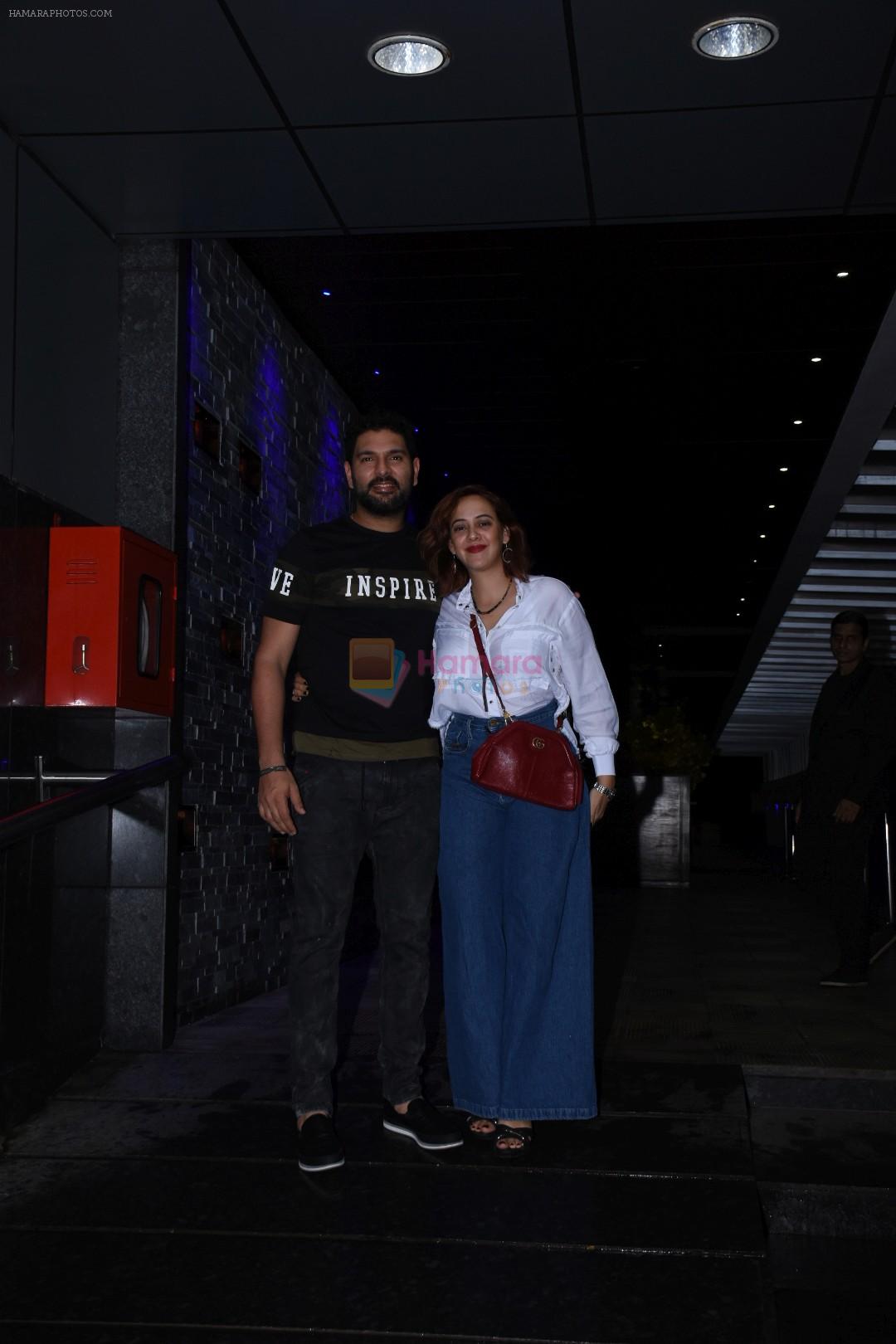 Hazel Keech & Yuvraj Singh spotted at Hakkasan in bandra on 10th July 2019