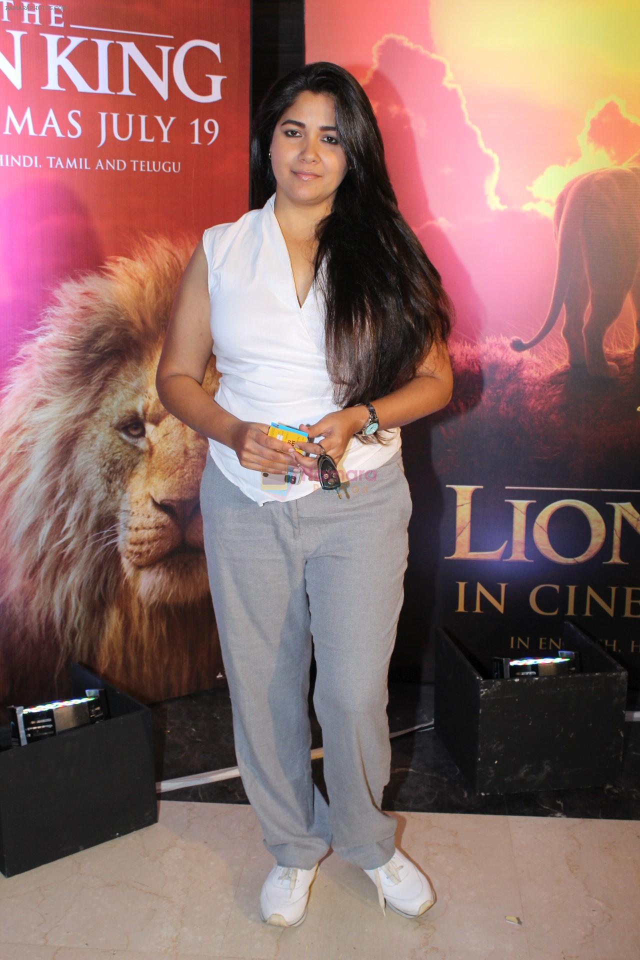 Narayani Shastri at the Special screening of film The Lion King on 18th July 2019