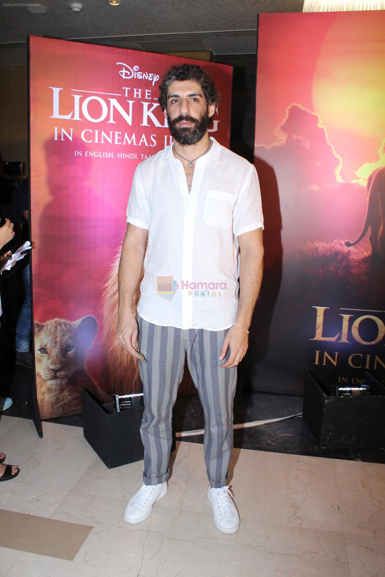 Jim Sarbh at the Special screening of film The Lion King on 18th July 2019