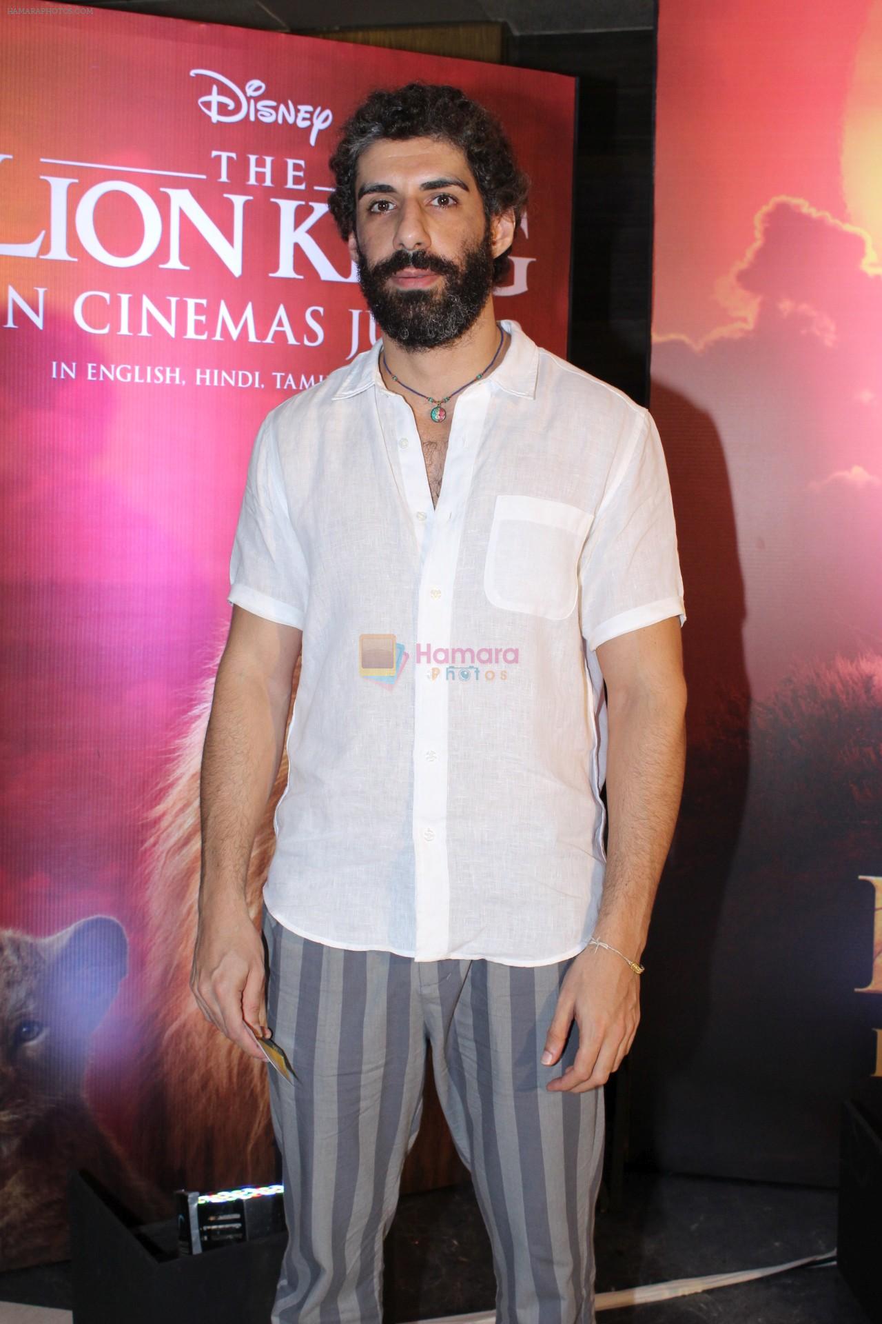 Jim Sarbh at the Special screening of film The Lion King on 18th July 2019