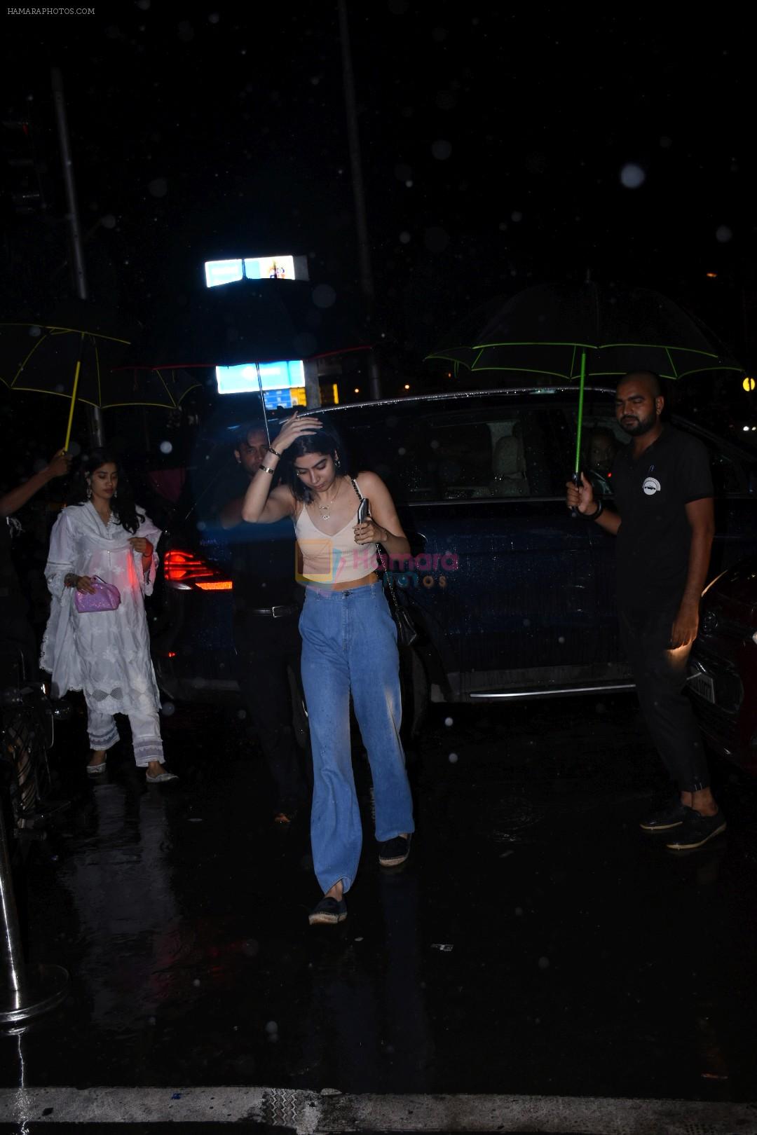 Khushi Kapoor spotted at Bastian Bandra on 27th July 2019