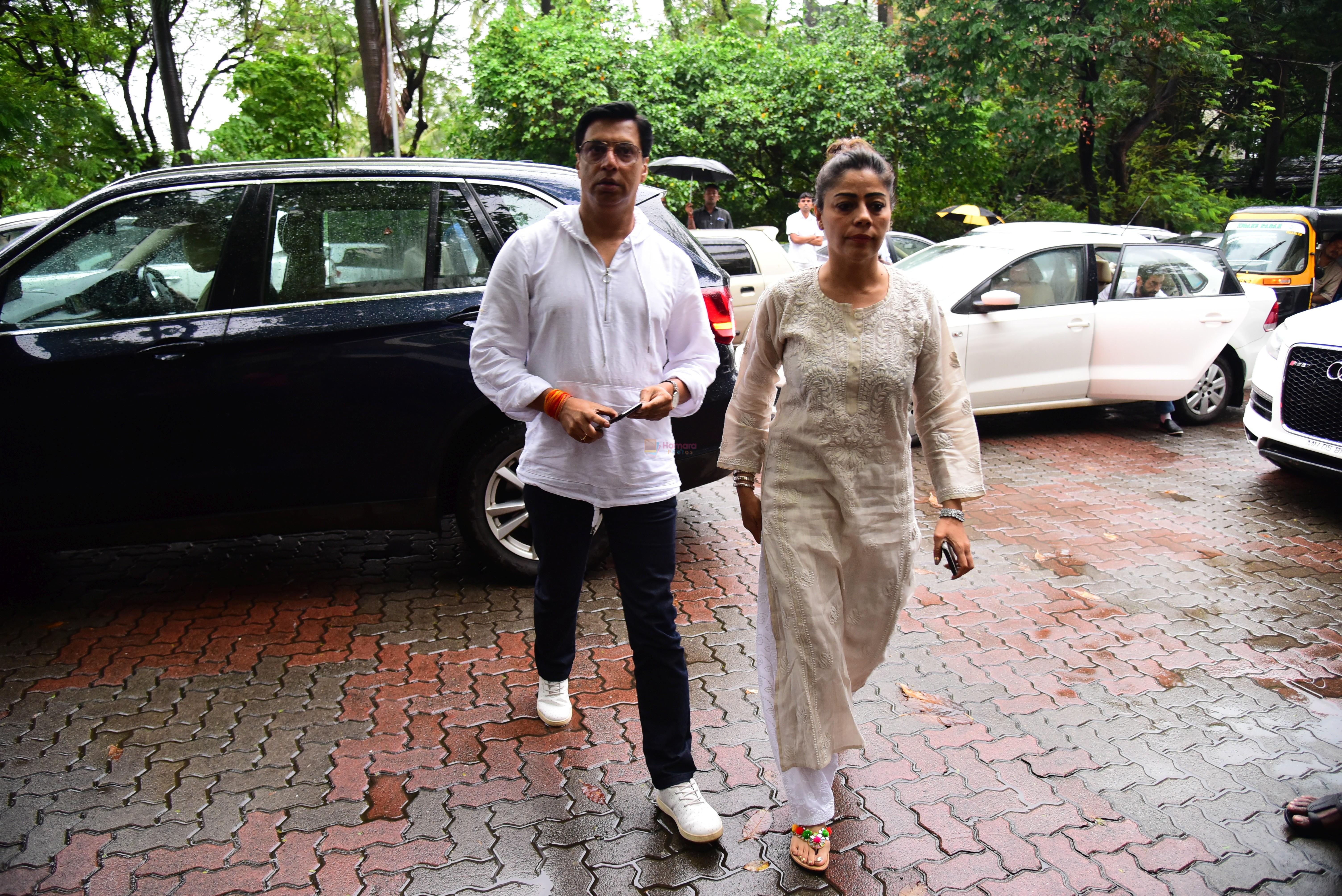 at prayer meet of  Kaykasshan Patel's husband Areef Patel at his house in bandra  on 30th July 2019