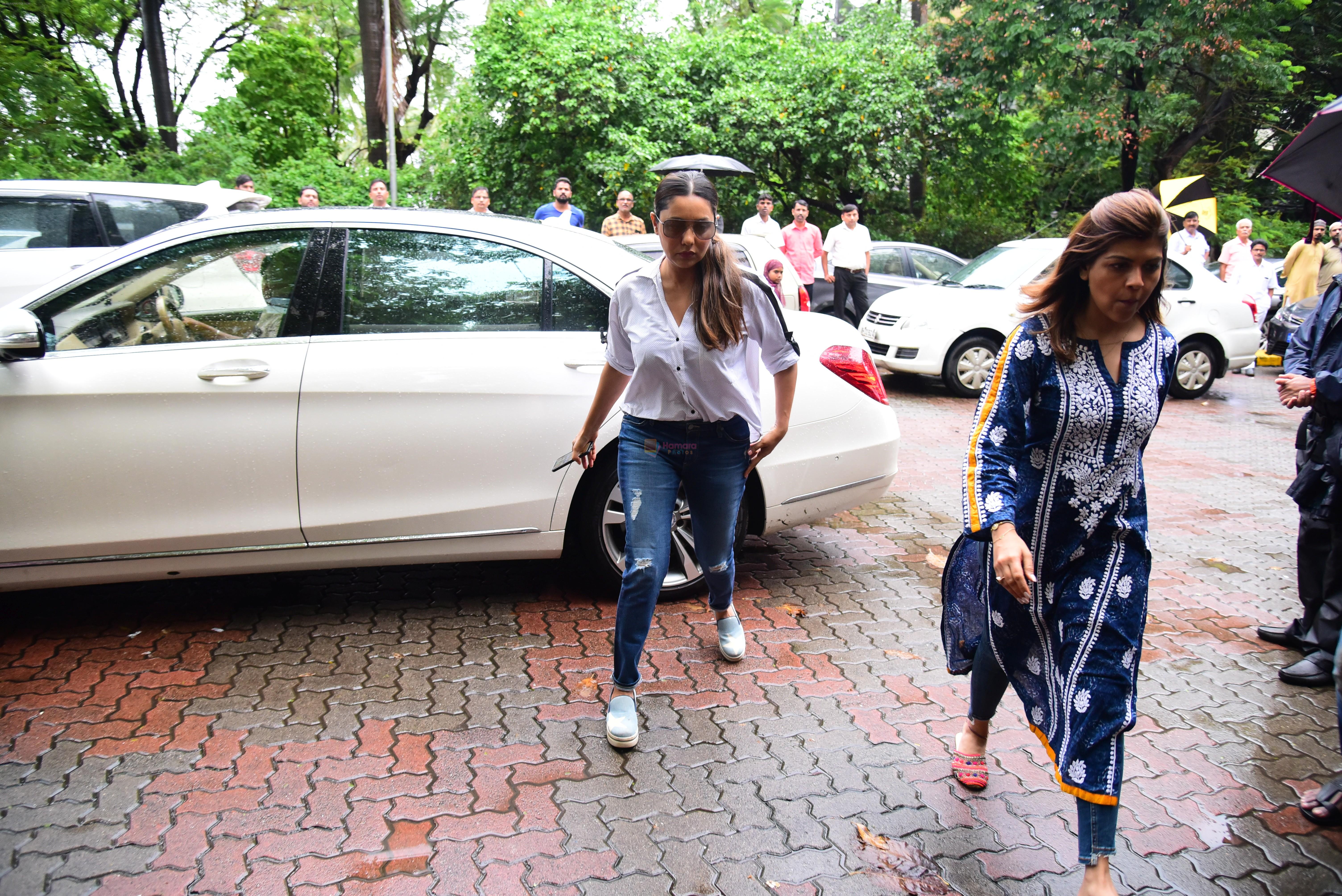 at prayer meet of  Kaykasshan Patel's husband Areef Patel at his house in bandra  on 30th July 2019