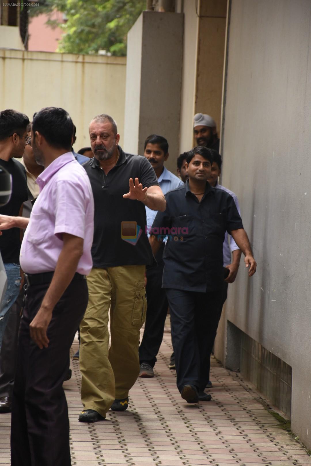 Sanjay Dutt spotted at Vishesh films office in Khar on 12th Aug 2019