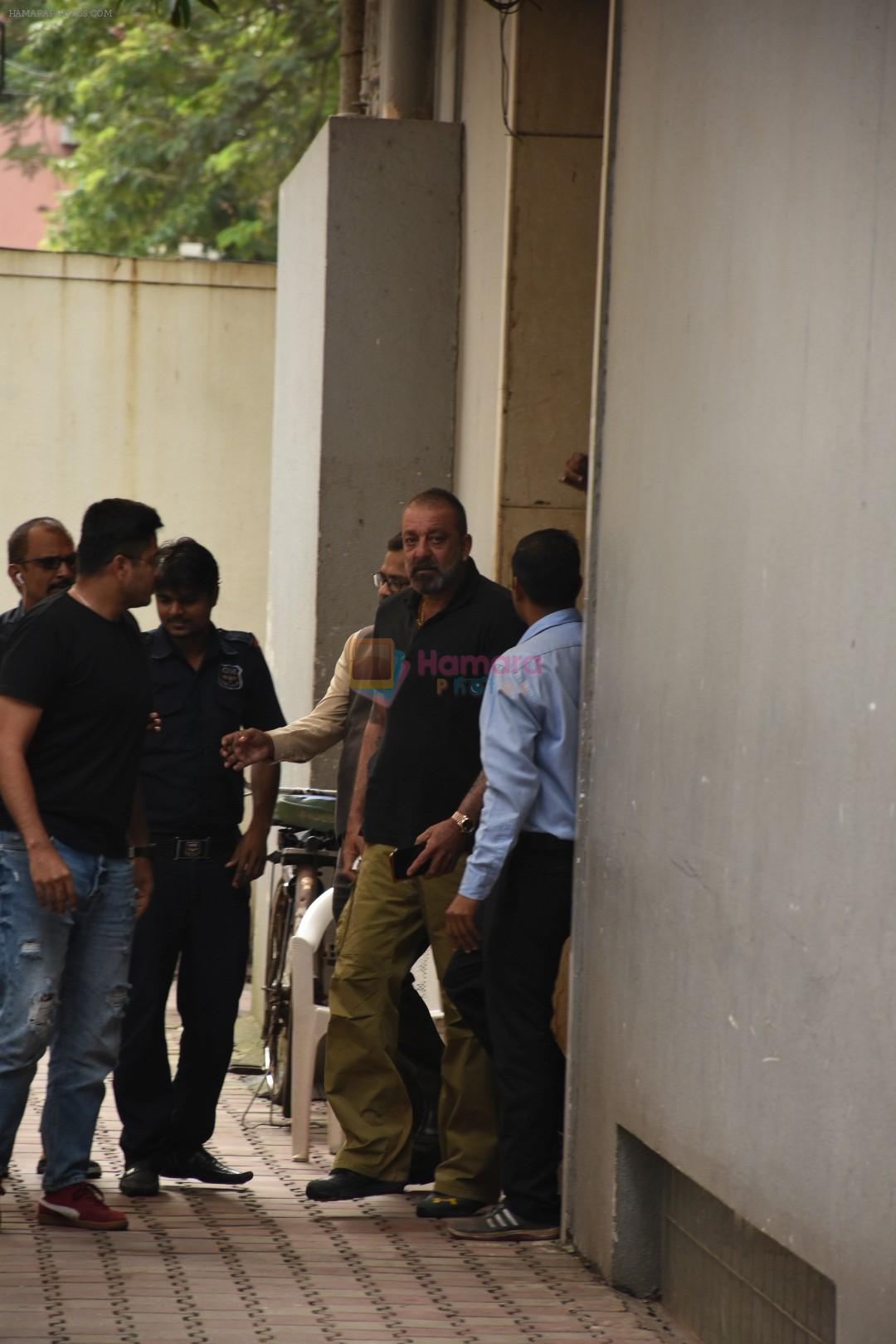 Sanjay Dutt spotted at Vishesh films office in Khar on 12th Aug 2019