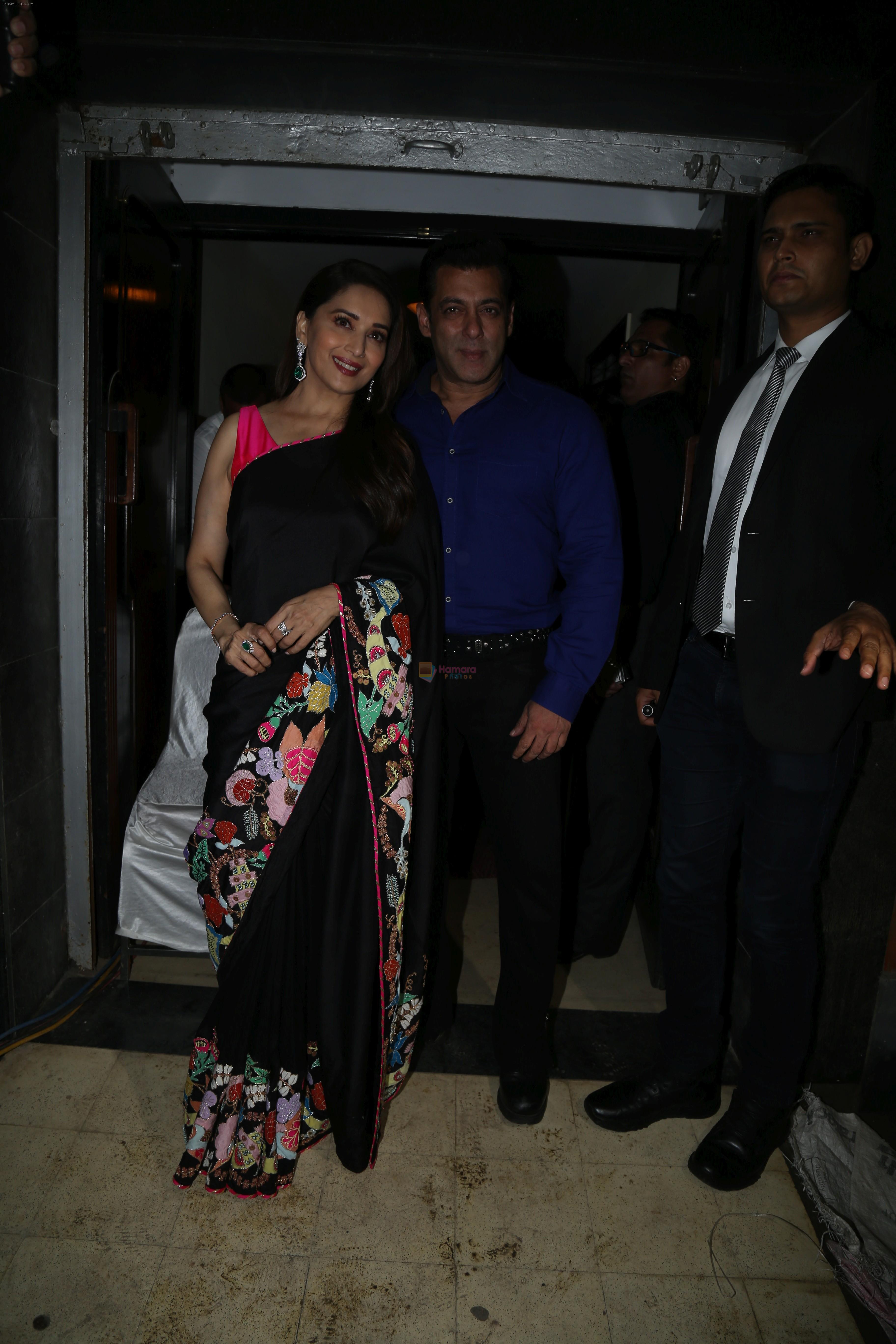 Madhuri Dixit, Salman Khan at the 25years celebration of Hum Apke hai Kaun at liberty cinema on 10th Aug 2019