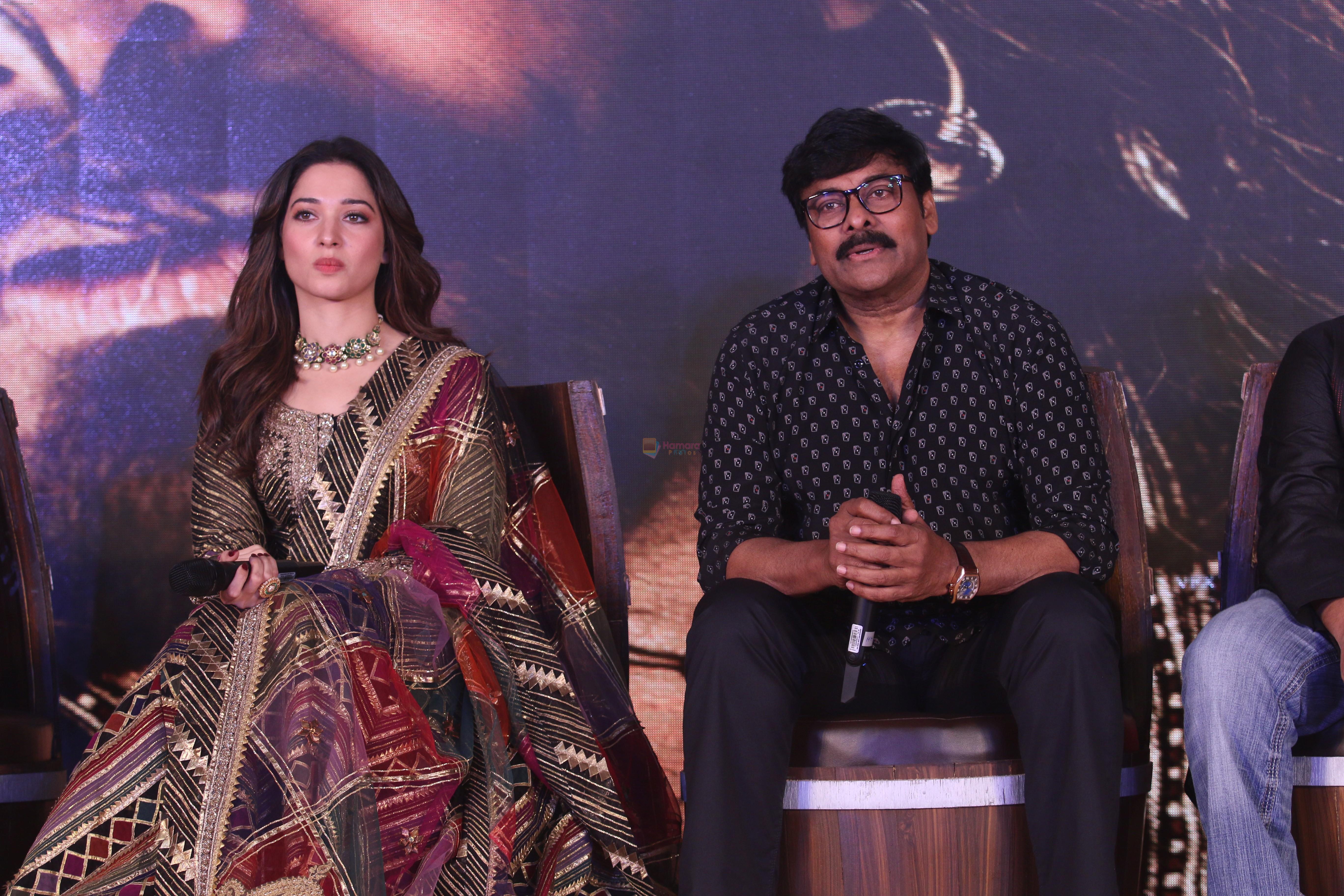 Chiranjeevi, Tamanna Bhatia at the Trailer launch of film Sye Raa Narasimha Reddy in jw marriott juhu on 20th Aug 2019