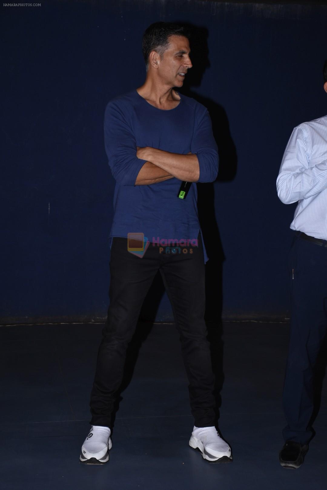 Akshay Kumar attends the special screening of film Mission Mangal hosted for BMC workers at plaza cinema in Dadar on 20th Aug 2019