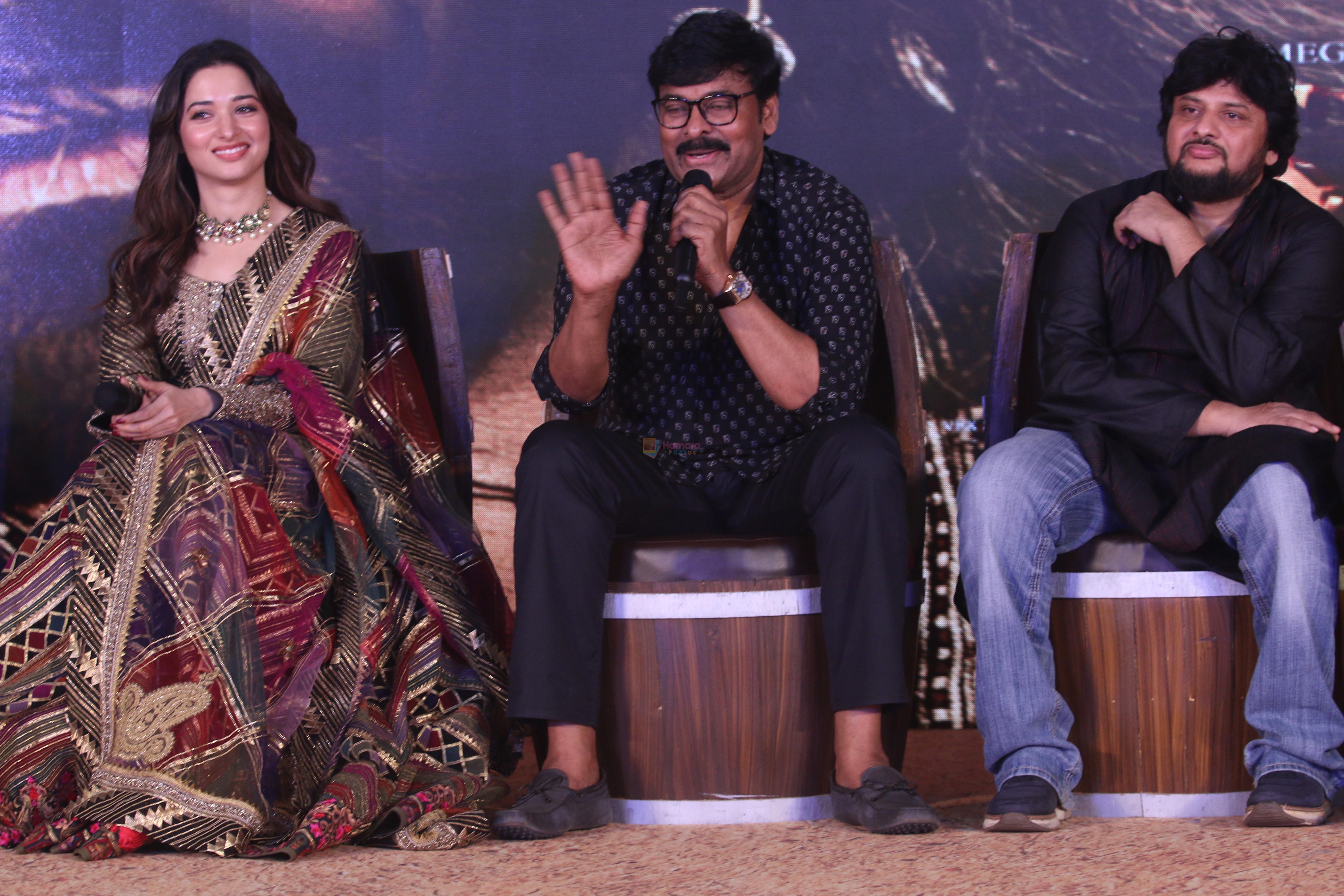 Chiranjeevi, Tamanna Bhatia at the Trailer launch of film Sye Raa Narasimha Reddy in jw marriott juhu on 20th Aug 2019