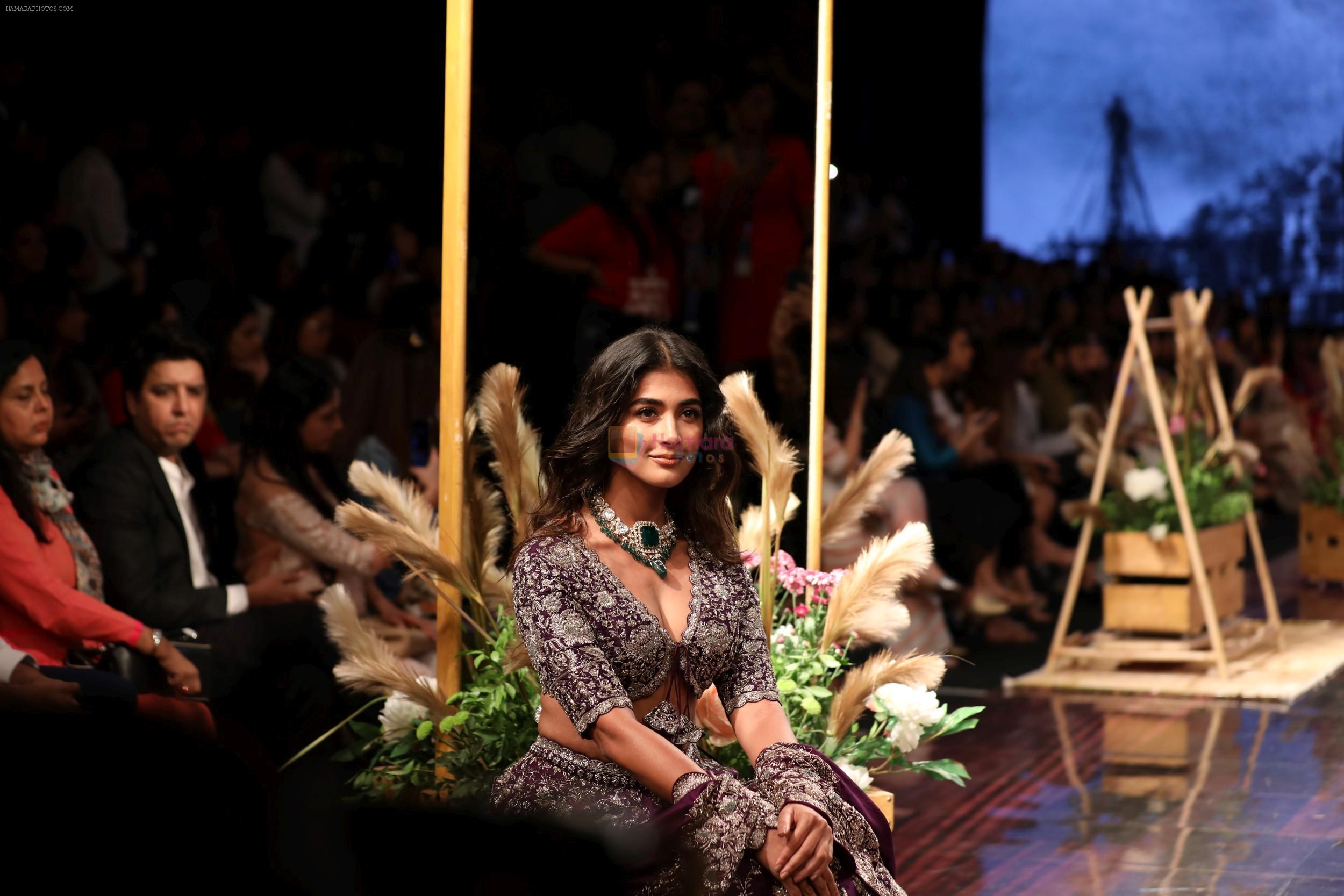 Pooja Hegde For Jayanti Reddy At Lakme Fashion Show Day 3 on 23rd Aug 2019
