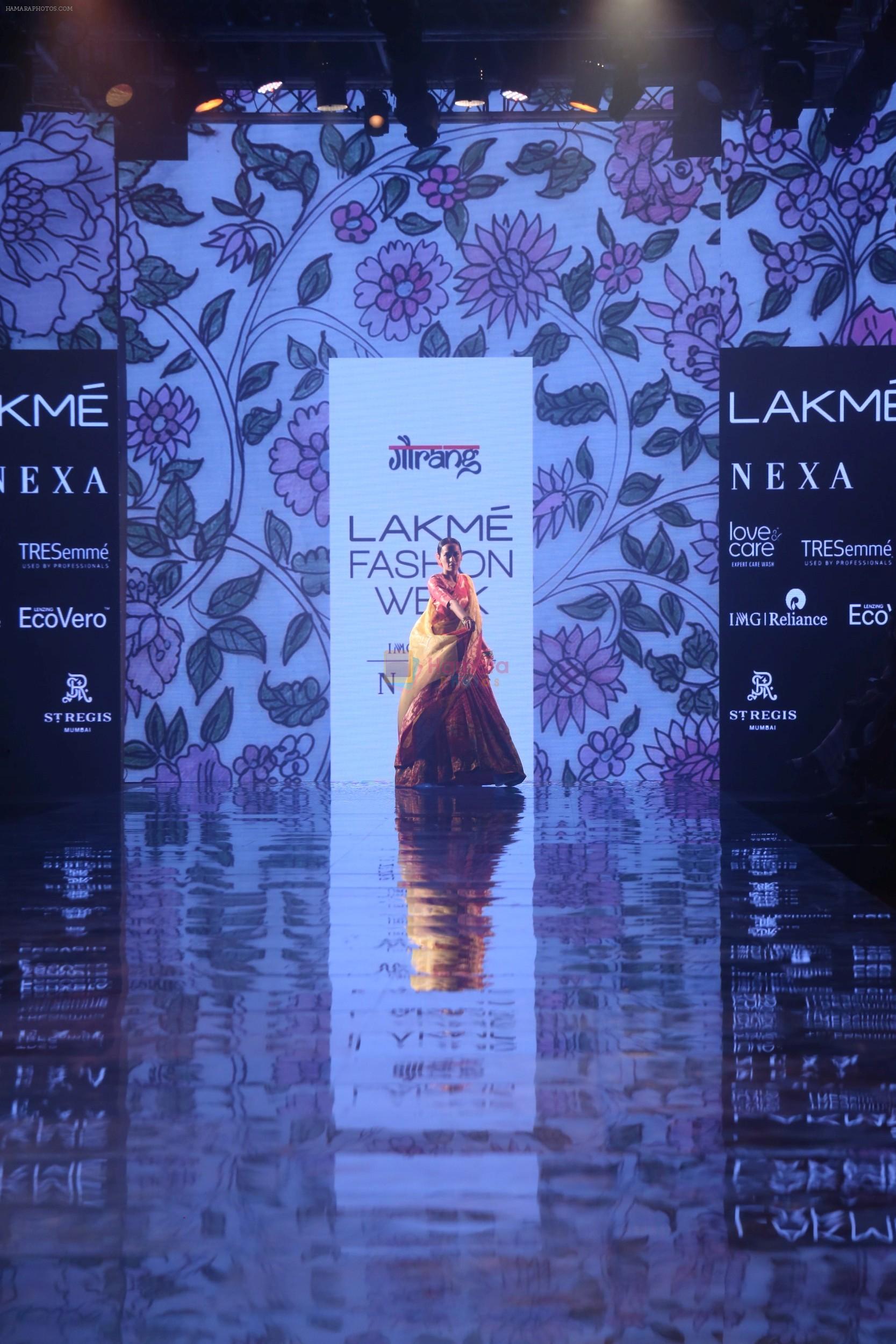 Model walk the ramp for Gaurang Designer at Lakme Fashion Week Day 3 on 23rd Aug 2019