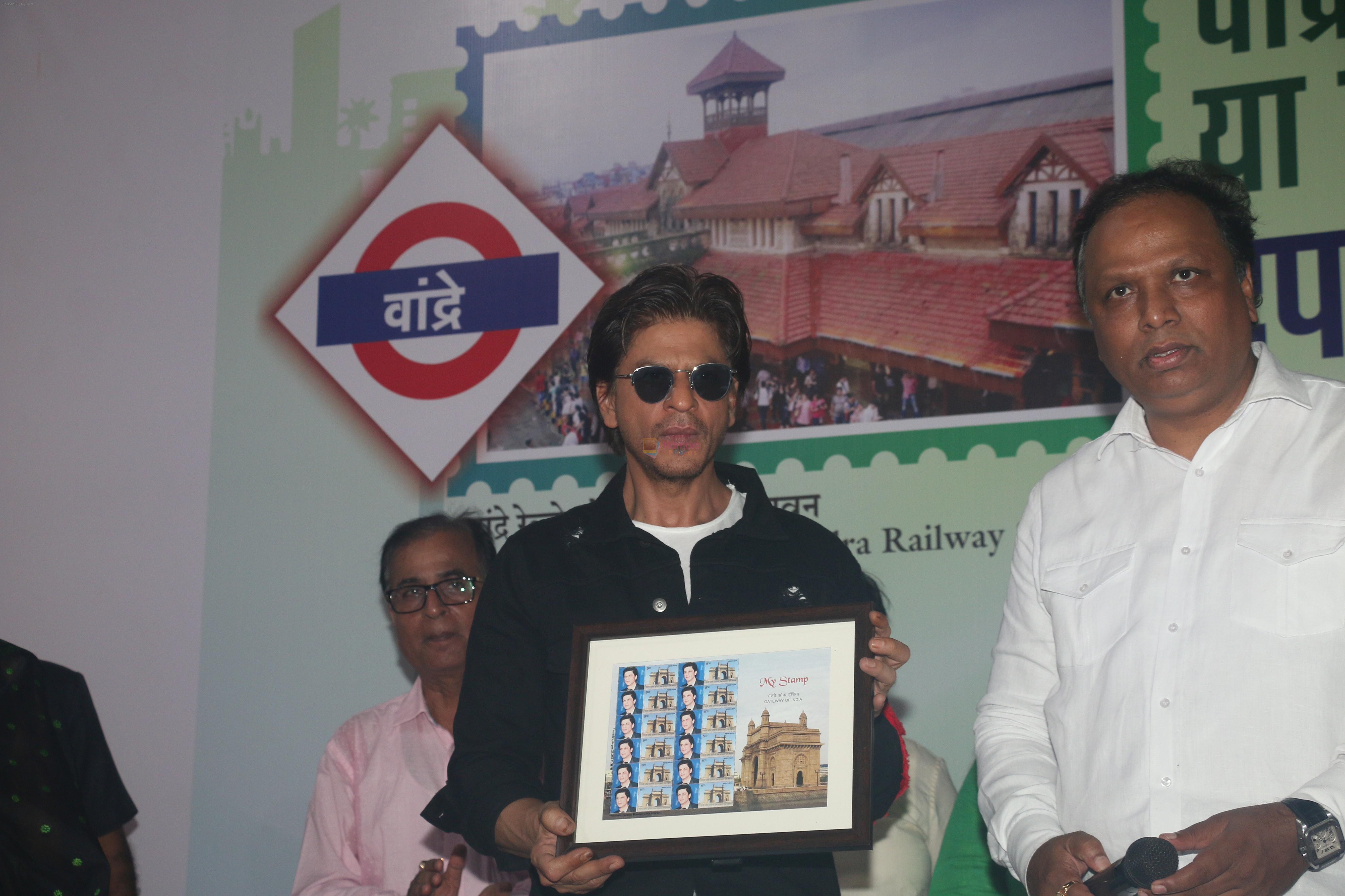 Shahrukh Khan unveils the postal stamp at bandra station on 23rd Aug 2019