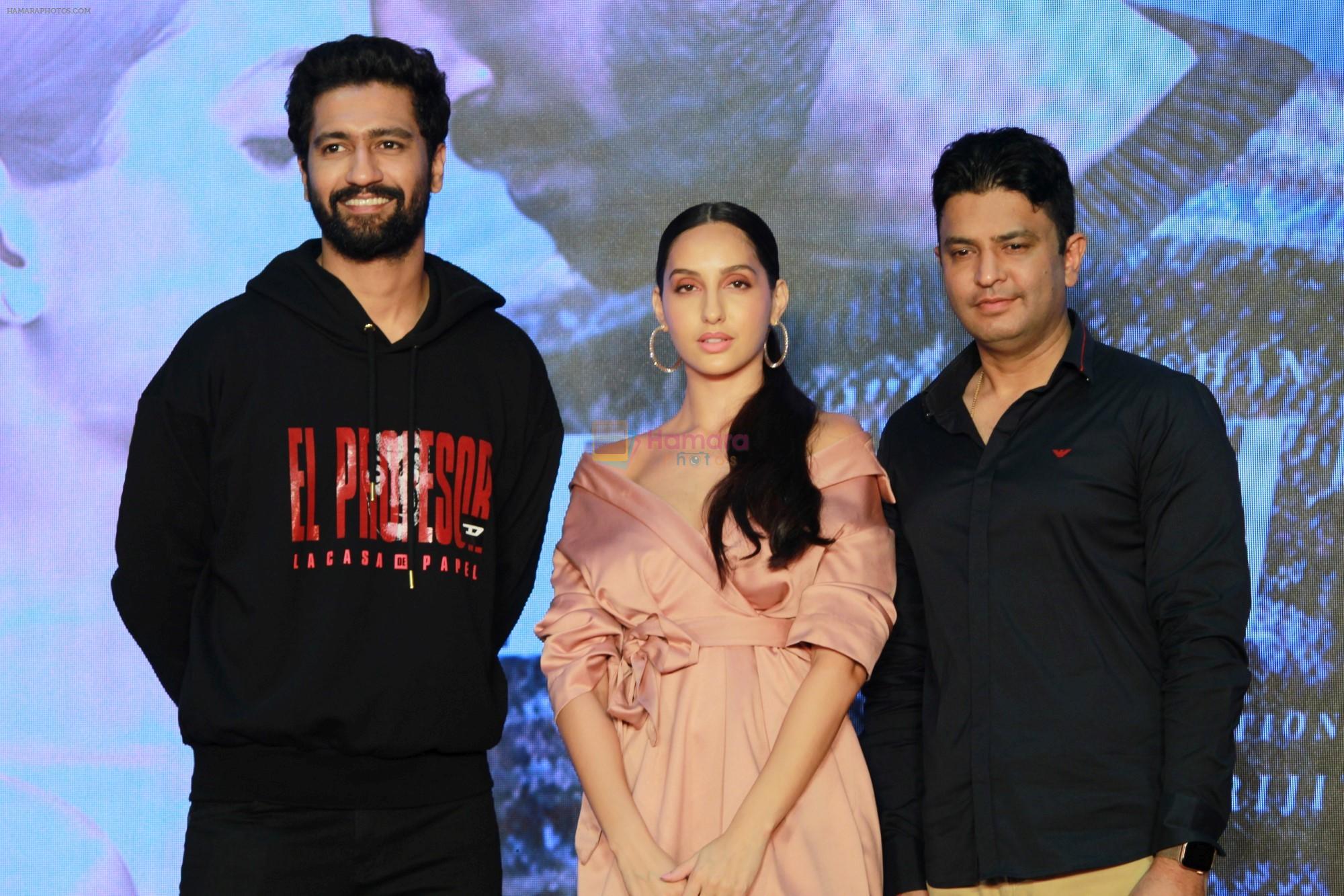 Vicky Kaushal, Nora Fatehi, Bhushan Kumar Celebrate The Success Of Single Song Pachtaoge on 27th Aug 2019