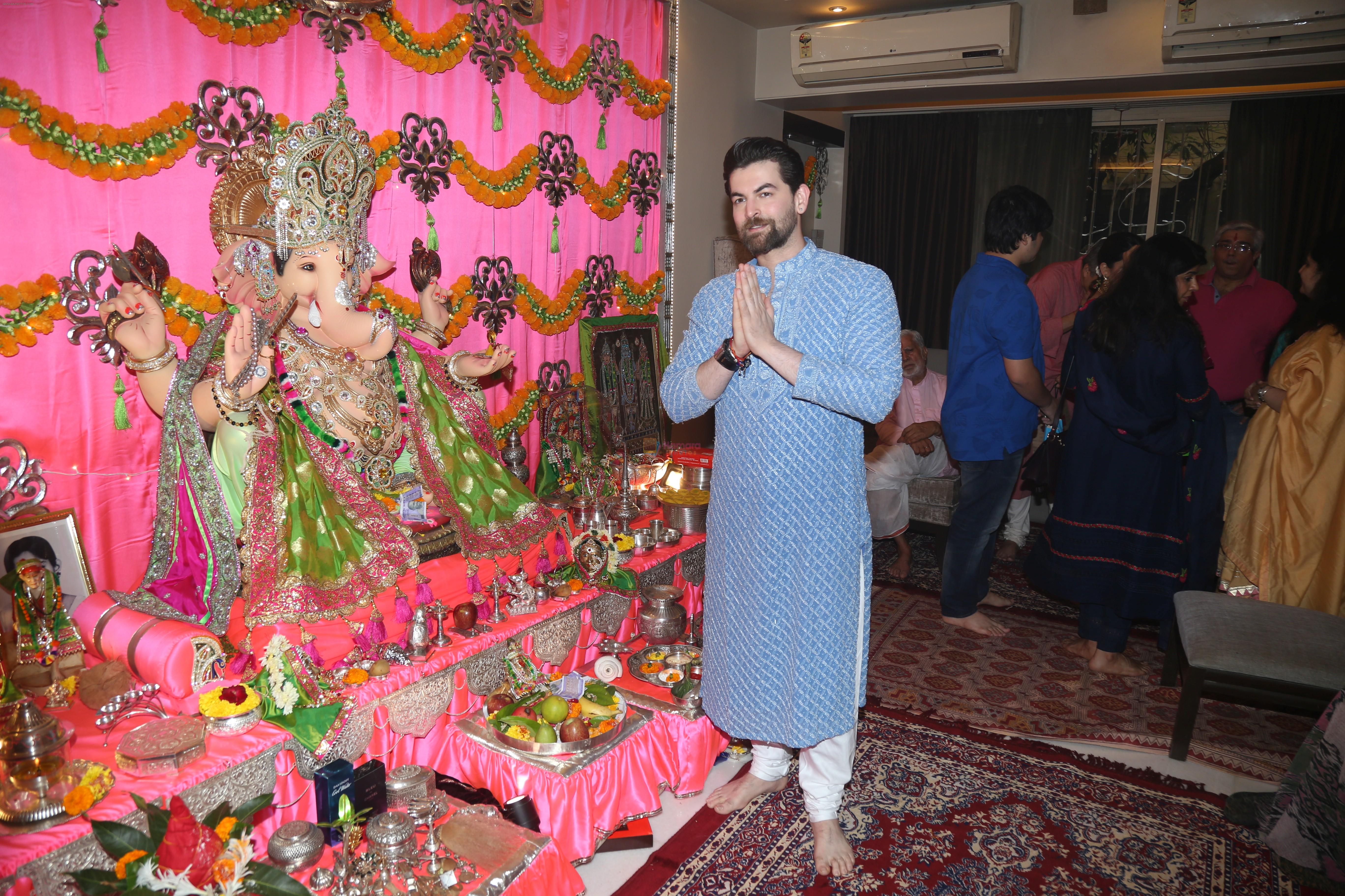 Neil Nitin Mukesh's Ganpati celebration at his house on 2nd Sept 2019