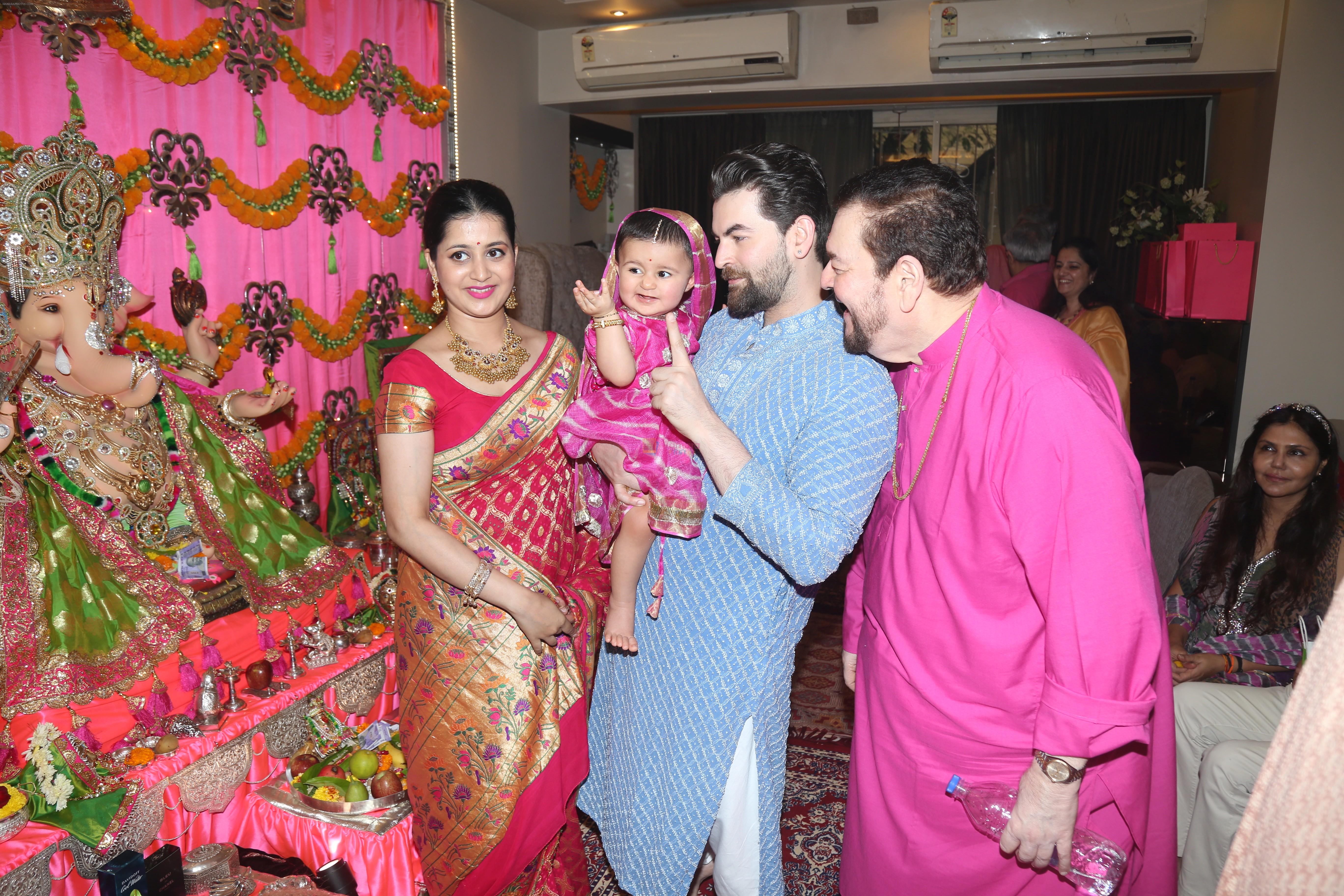 Neil Nitin Mukesh's Ganpati celebration at his house on 2nd Sept 2019