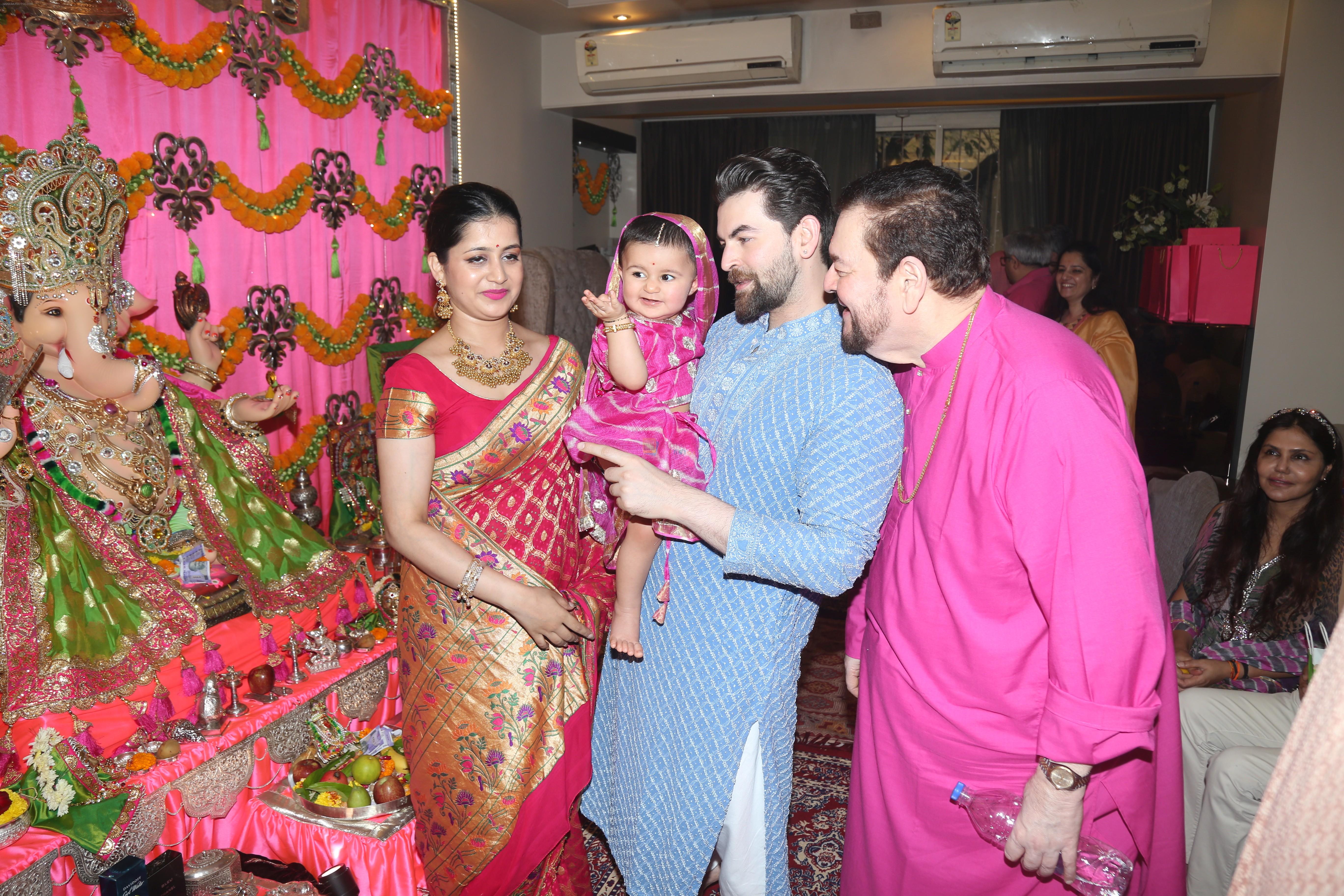 Neil Nitin Mukesh's Ganpati celebration at his house on 2nd Sept 2019