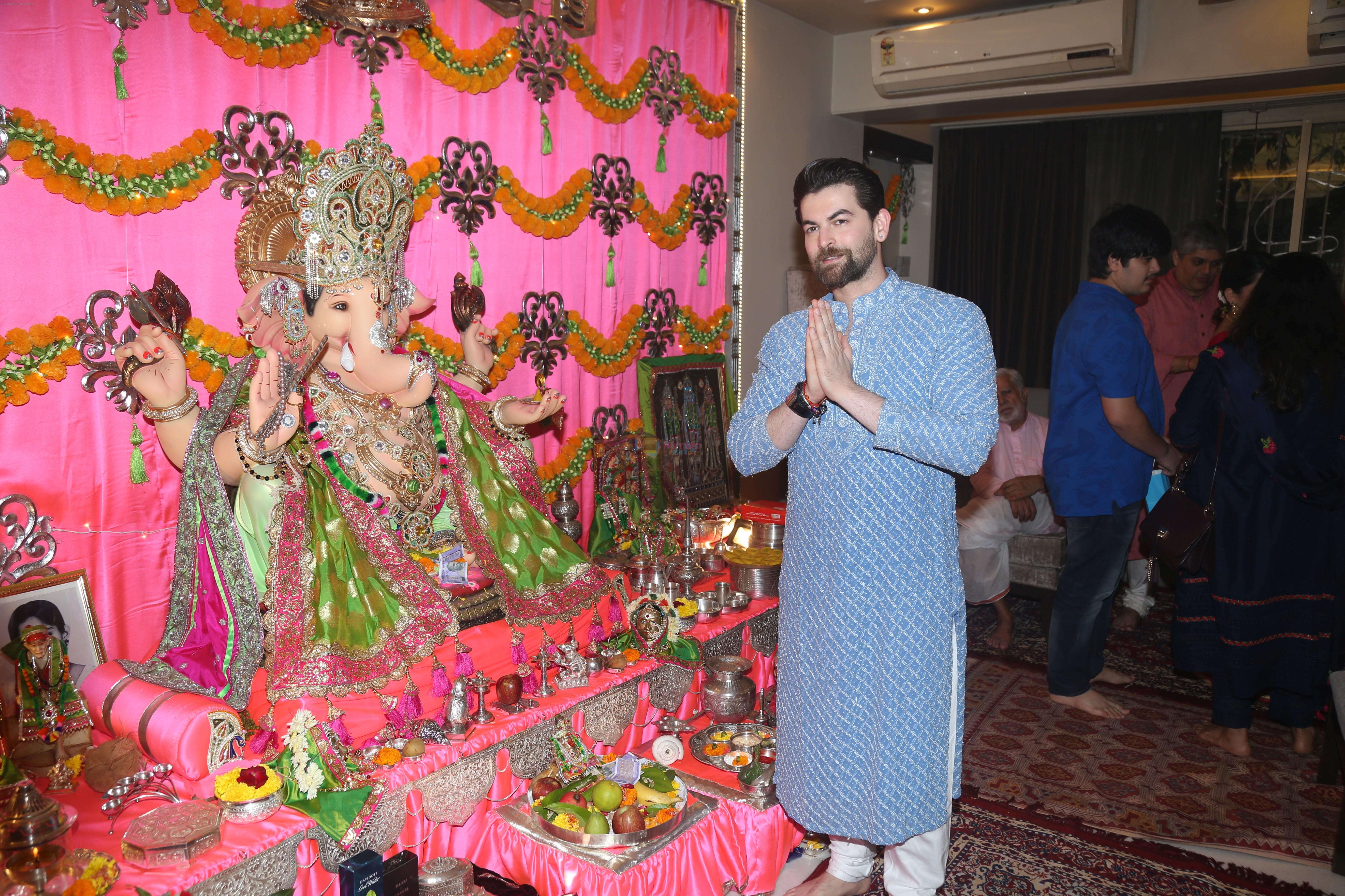 Neil Nitin Mukesh's Ganpati celebration at his house on 2nd Sept 2019