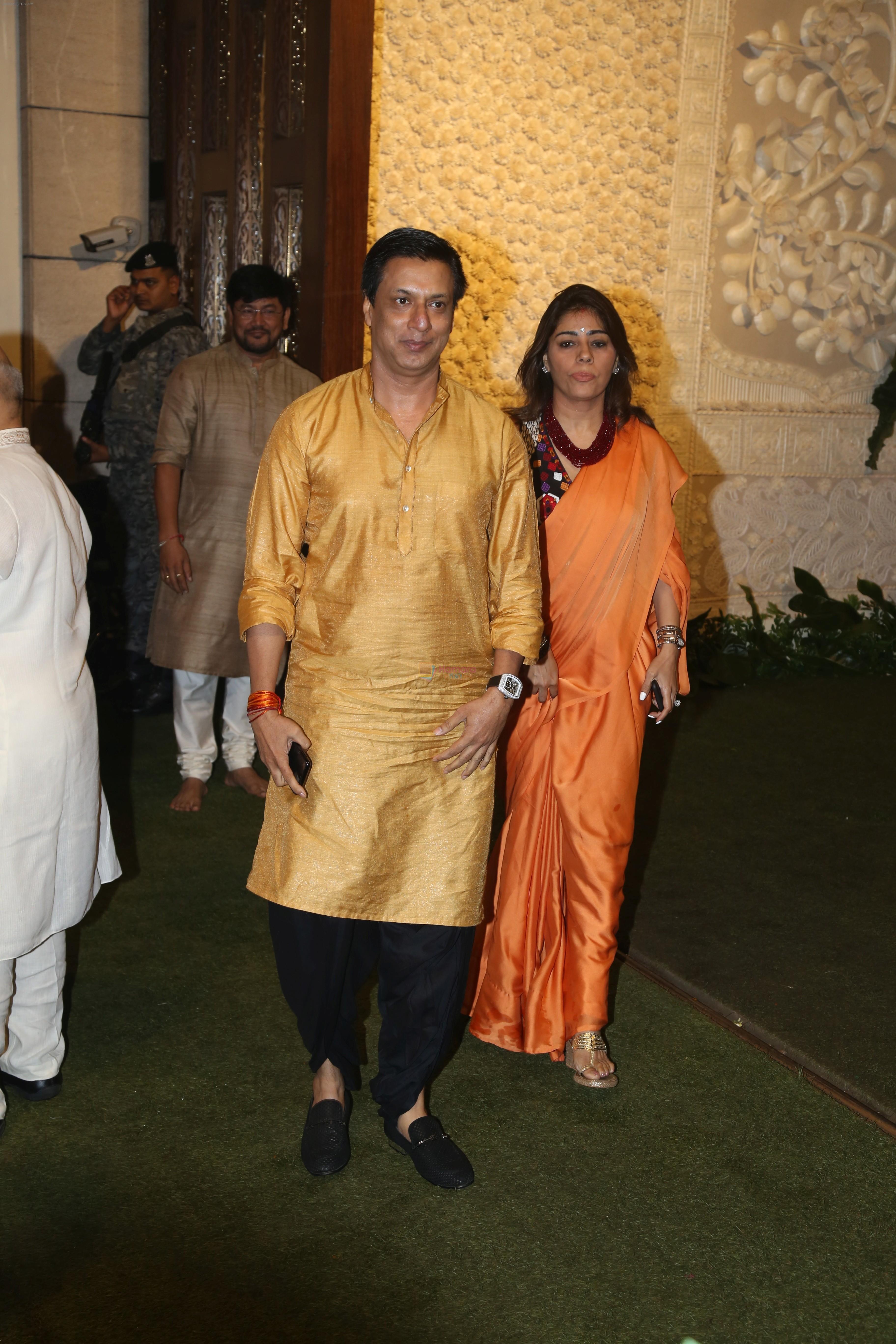 Madhur Bhandarkar at Mukesh Ambani's house for Ganpati celebration on 2nd Sept 2019