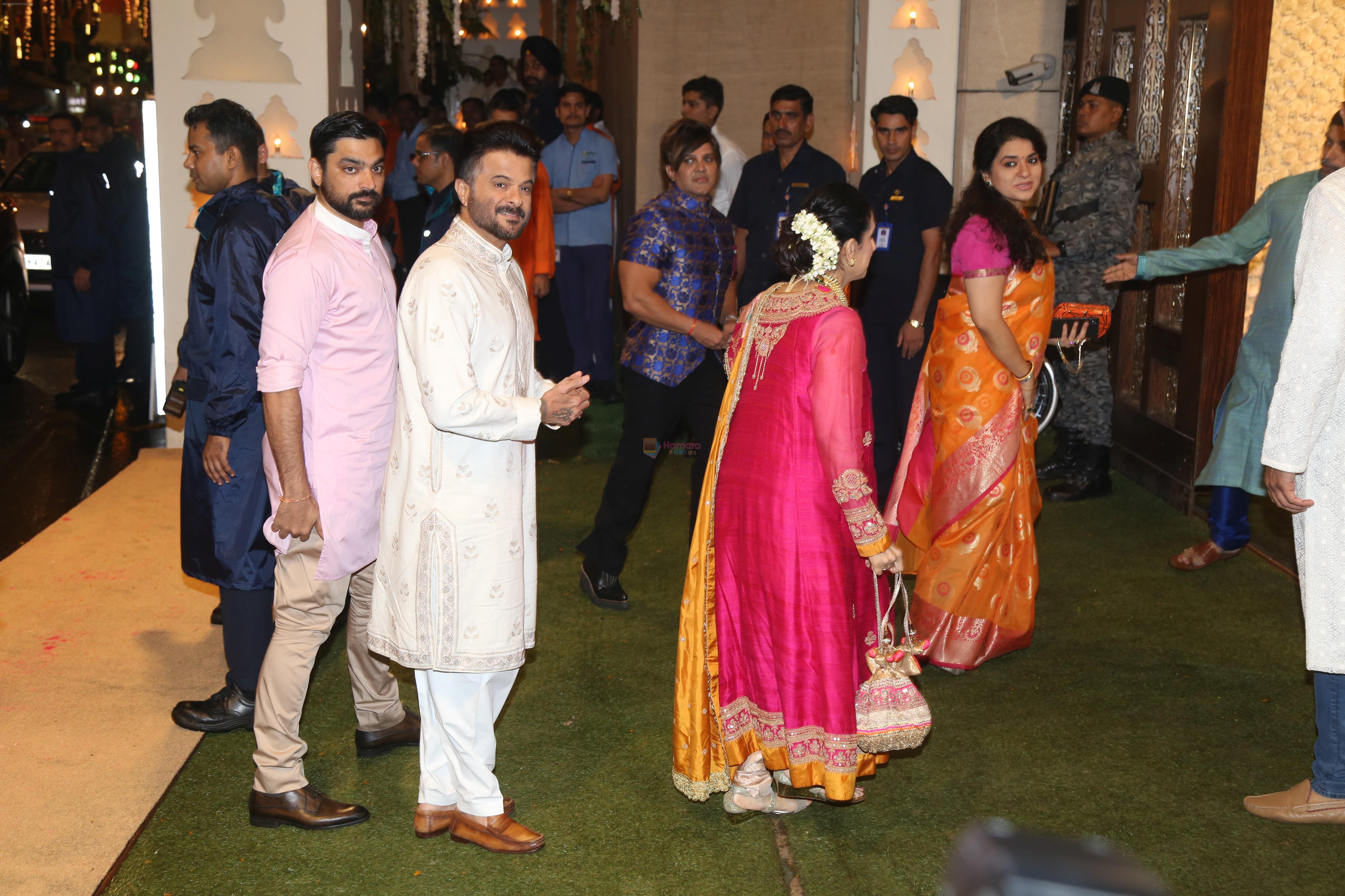 Anil Kapoor at Mukesh Ambani's house for Ganpati celebration on 2nd Sept 2019