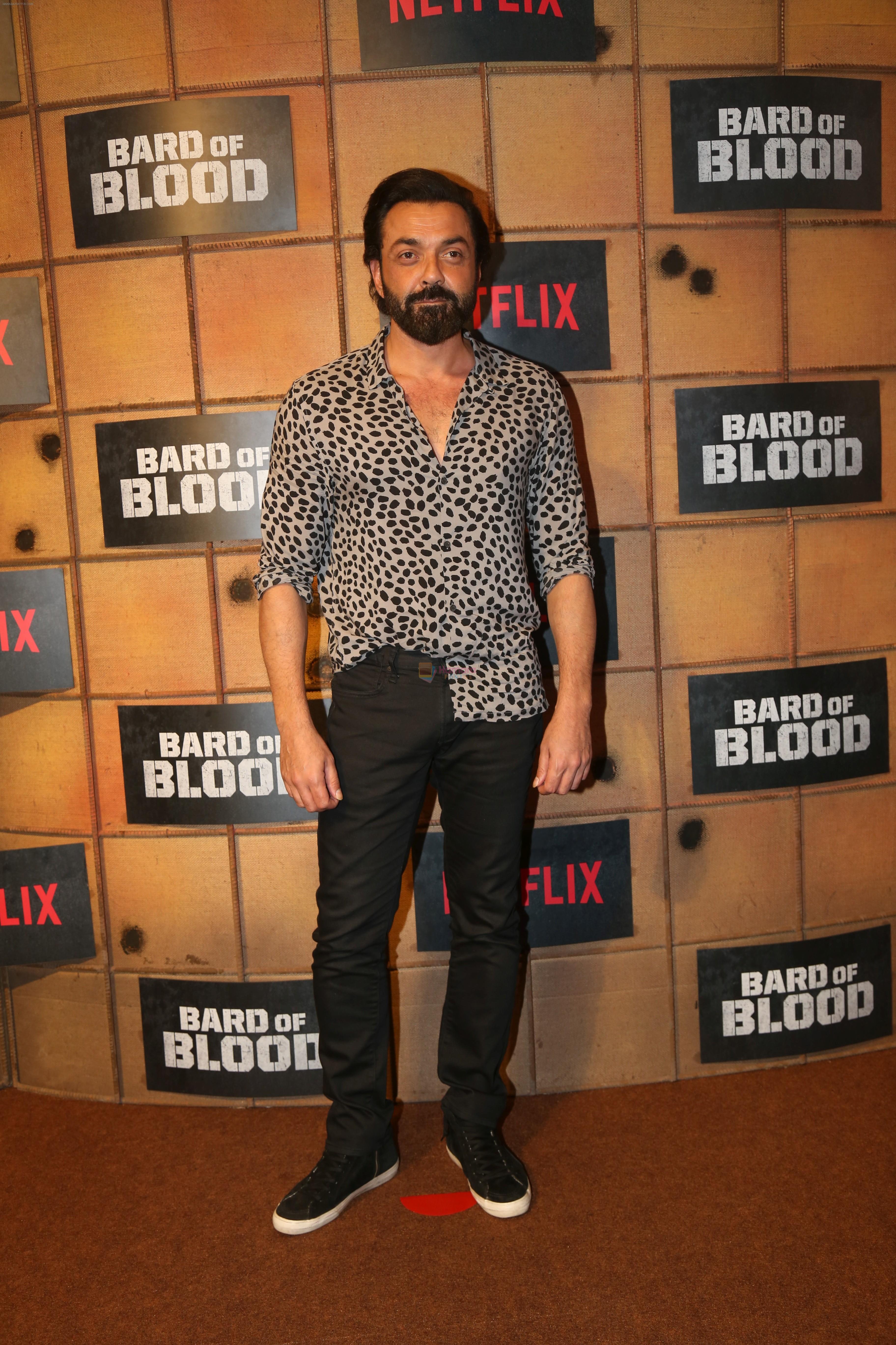 Bobby Deol at the screening Netflix Bard of Blood in pvr Phoenix lower parel on 24th Sept 2019