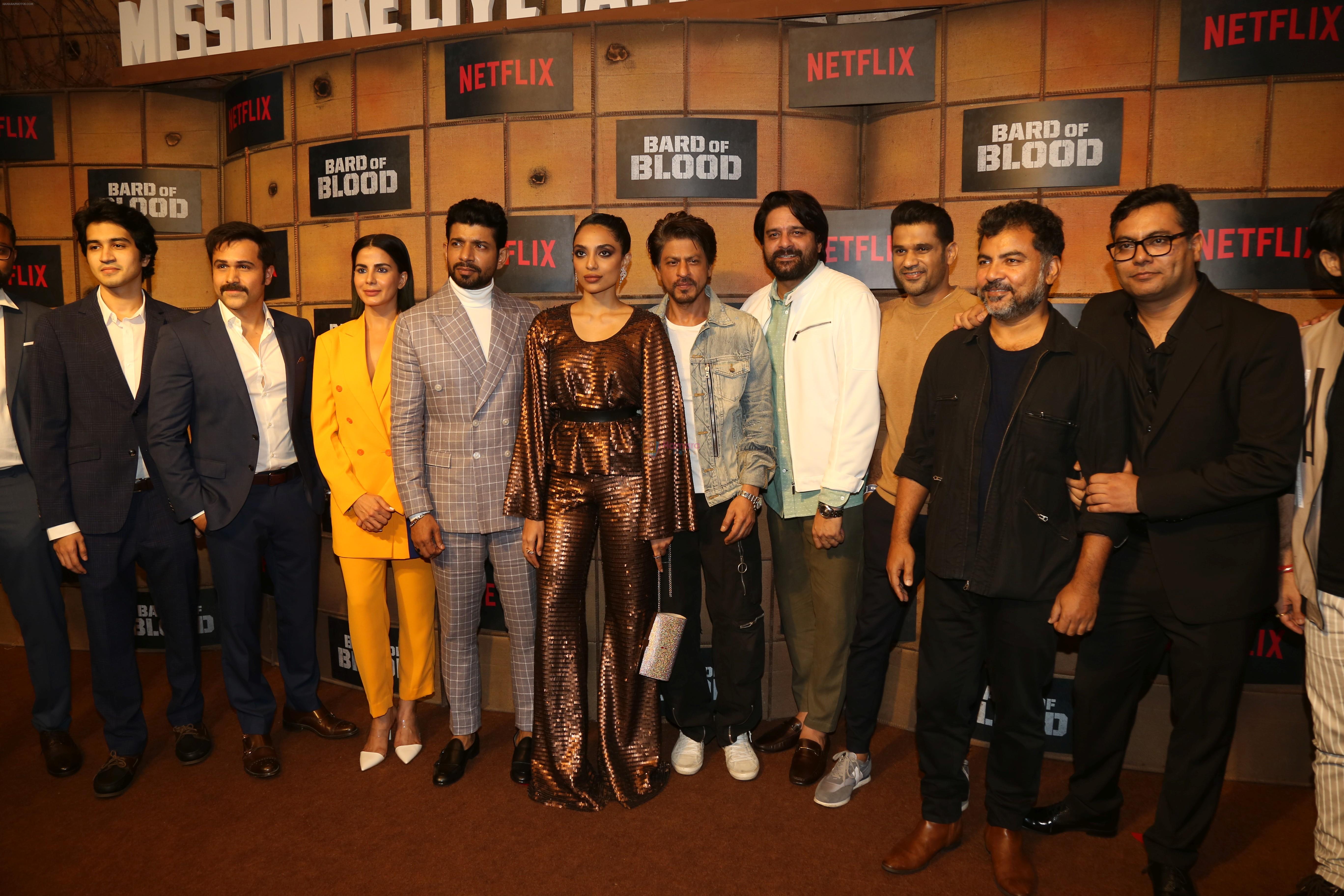Emraan Hashmi, Kirti Kulhari, Shah Rukh Khan at the screening Netflix Bard of Blood in pvr Phoenix lower parel on 24th Sept 2019