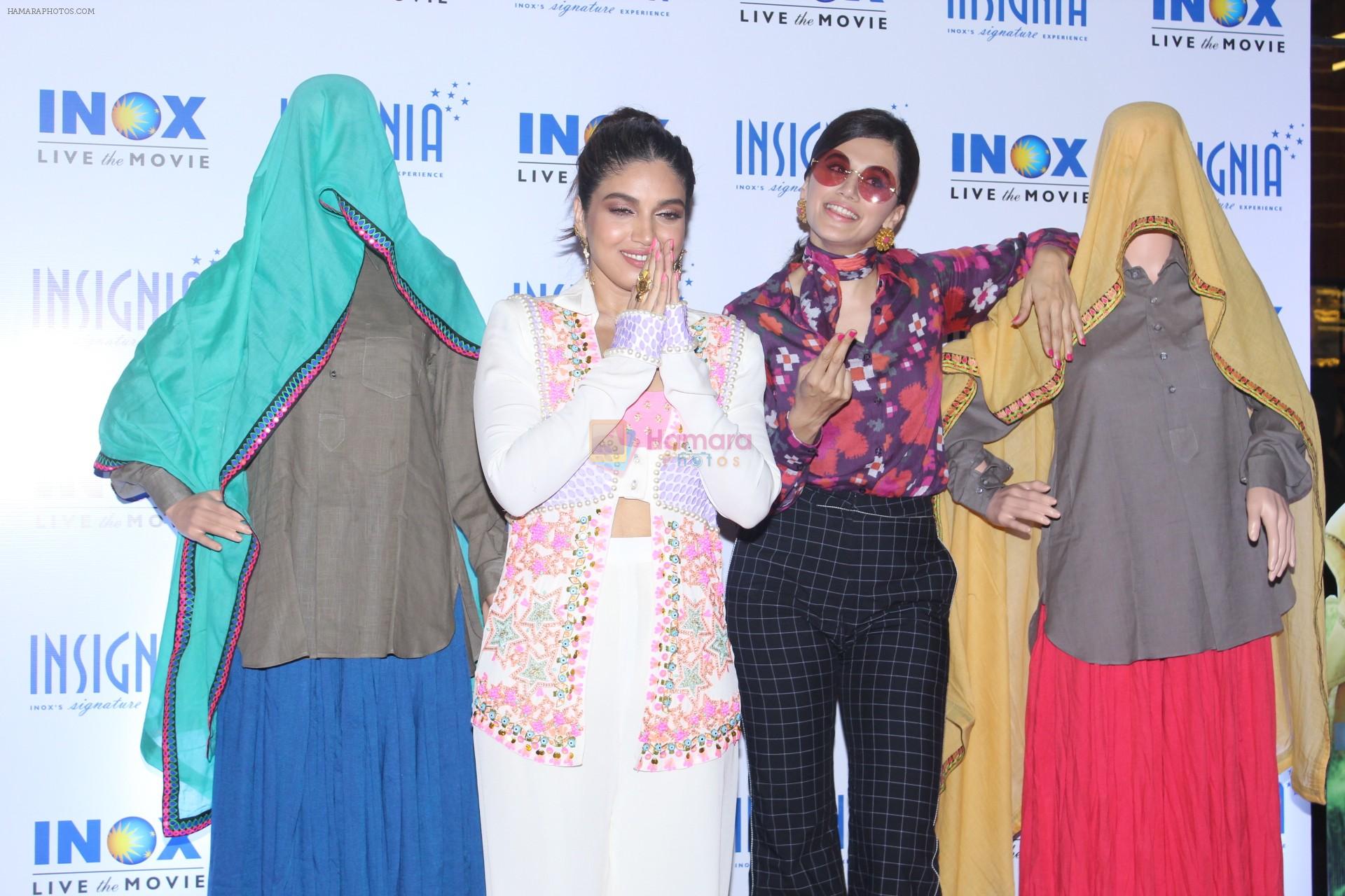 Taapsee Pannu, Bhumi Pednekar at the Trailer Launch Of Film Saand Ki Aankh on 24th Sept 2019