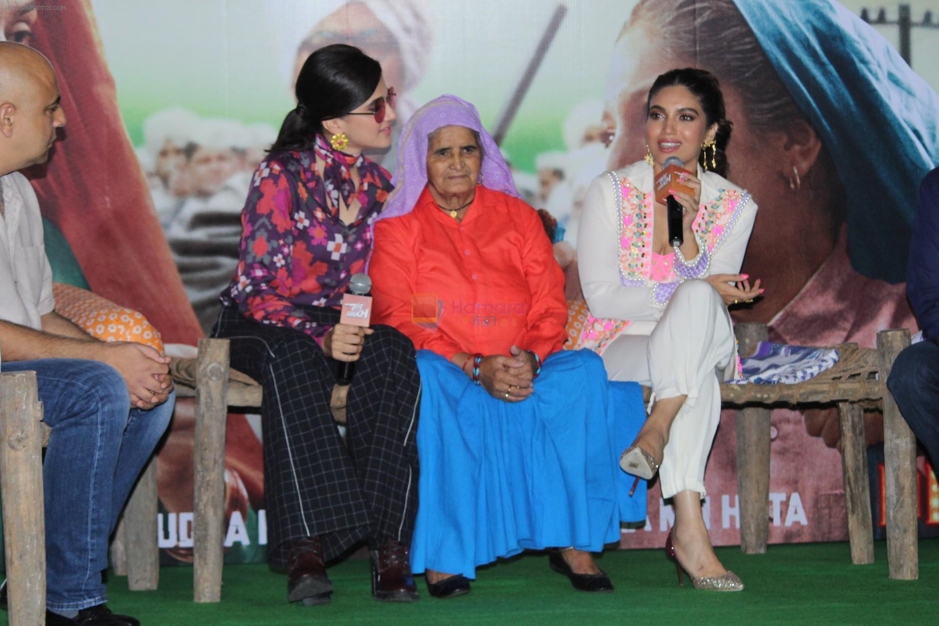 Taapsee Pannu, Bhumi Pednekar at the Trailer Launch Of Film Saand Ki Aankh on 24th Sept 2019