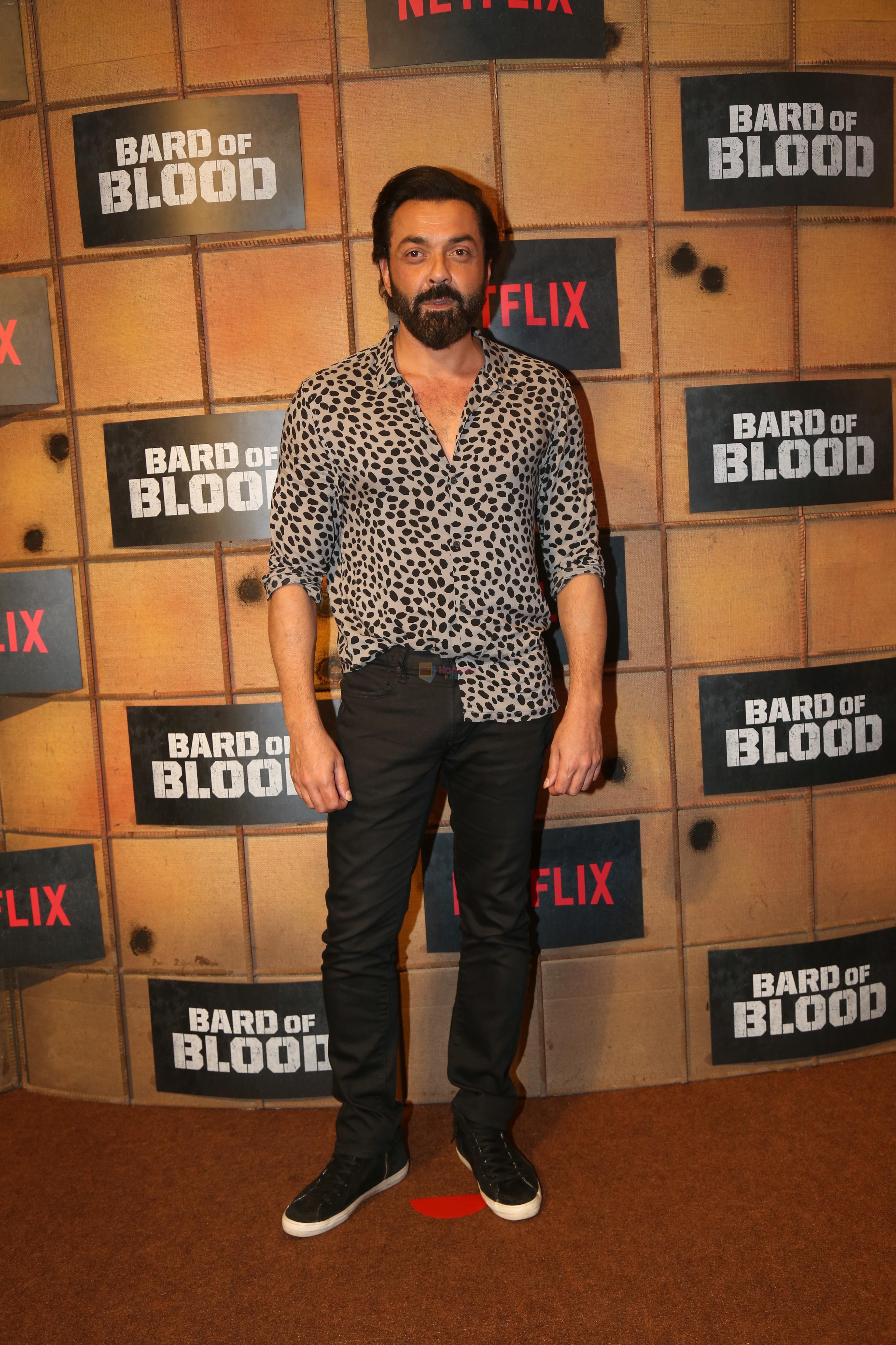 Bobby Deol at the screening Netflix Bard of Blood in pvr Phoenix lower parel on 24th Sept 2019