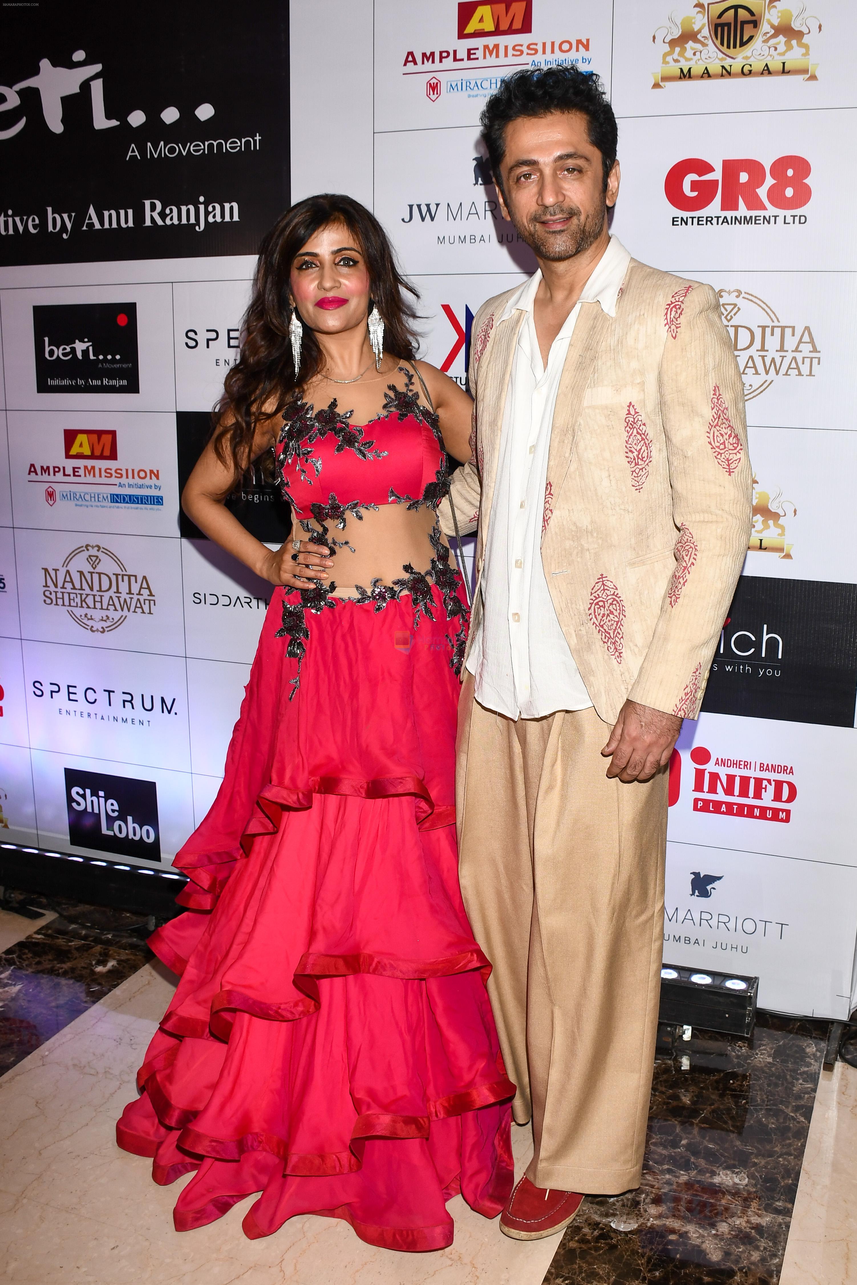Shibani Kashywap with Rajeev Roda during 17th Edition of BETI A Fashion Fundraiser Show on 14 May 2023