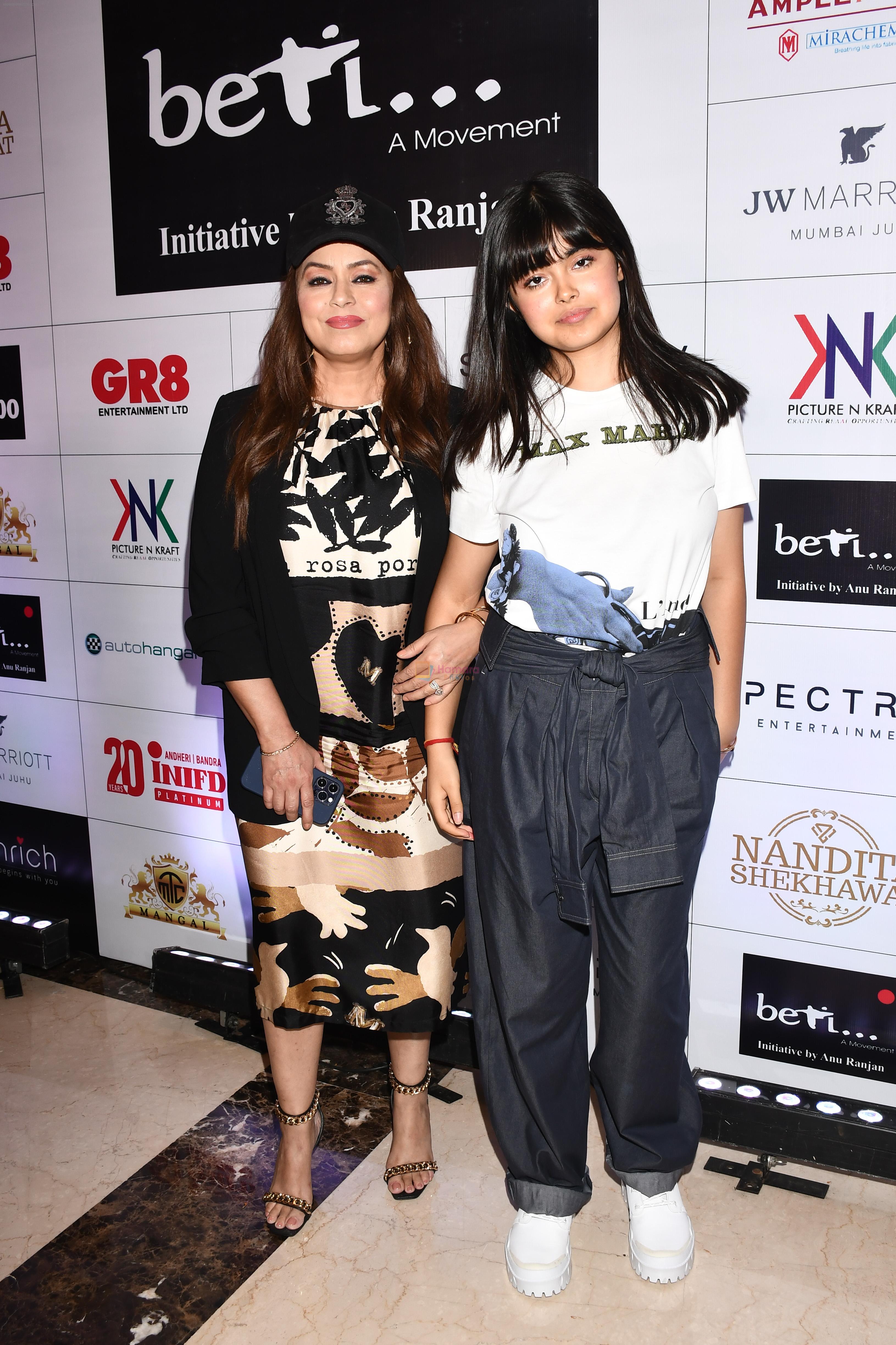 Mahima Choudhary with Daughter during 17th Edition of BETI A Fashion Fundraiser Show on 14 May 2023