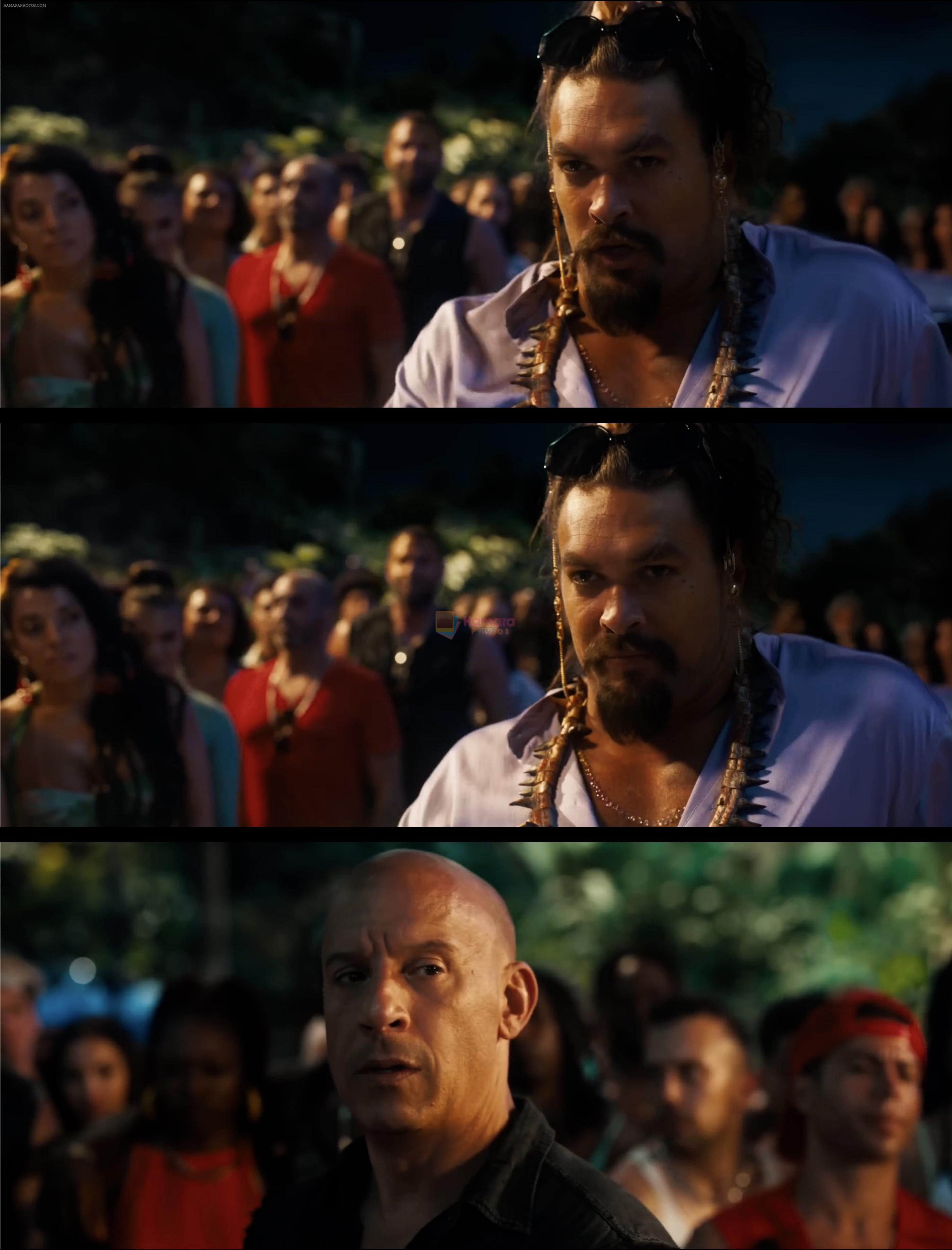 Vin Diesel as Dominic Toretto and Jason Momoa as Dante in Still from movie Fast X