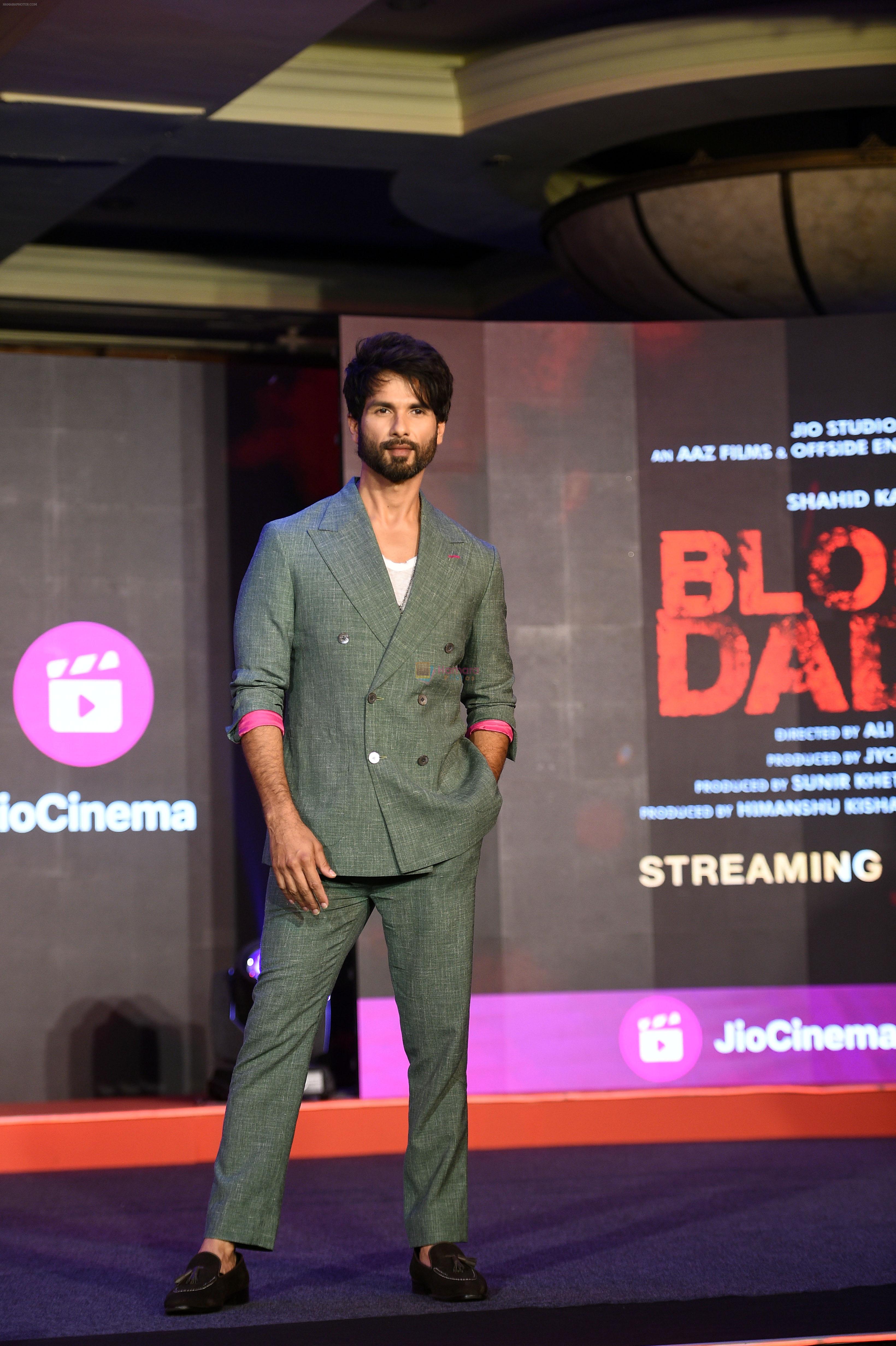 Shahid Kapoor at the trailer launch of Bloody Daddy on 24 May 2023