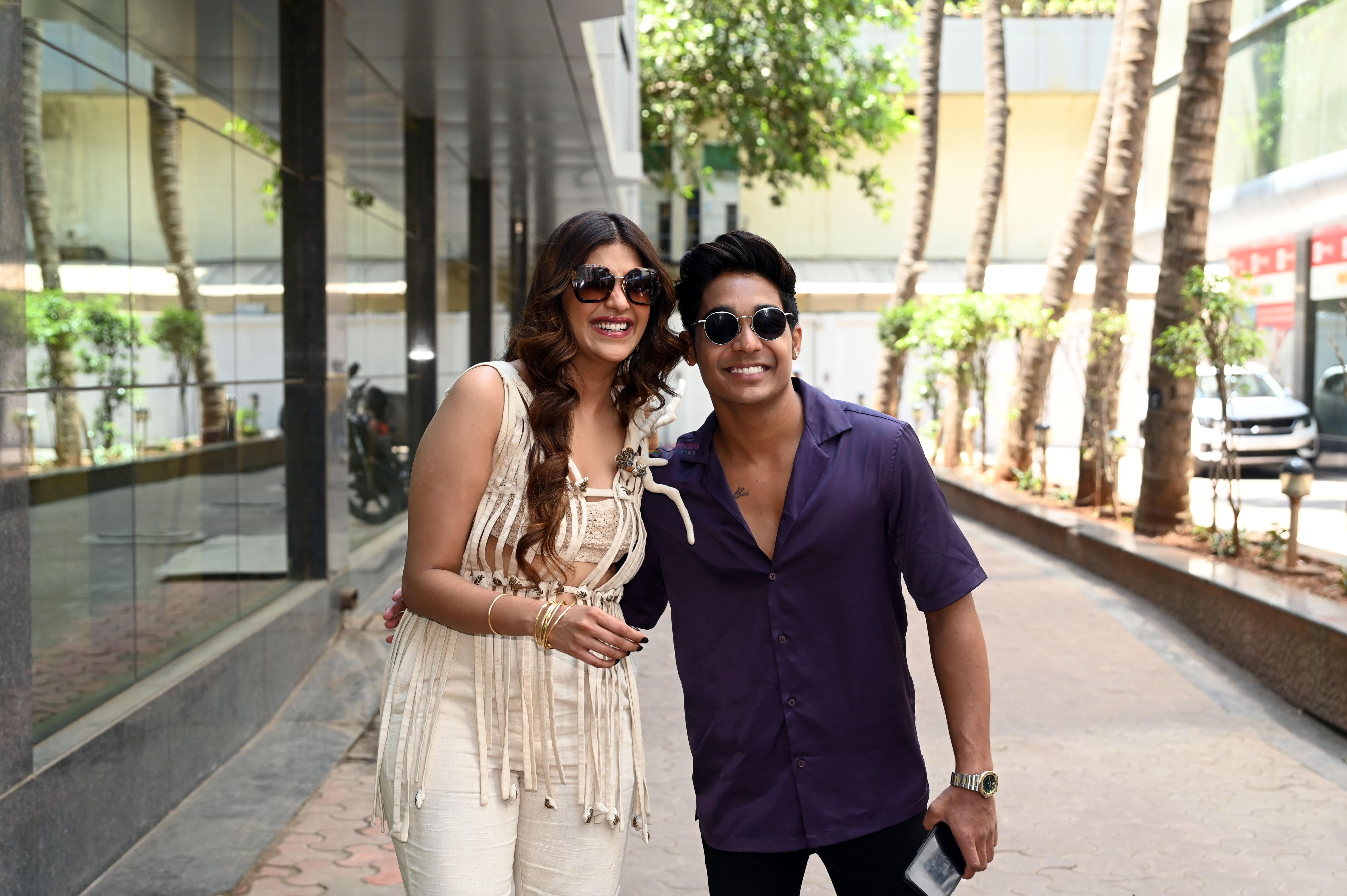 Rohit Zinjurke And Nimrit Kaur Ahluwalia at the Launch Of new song Zihaal e Miskin