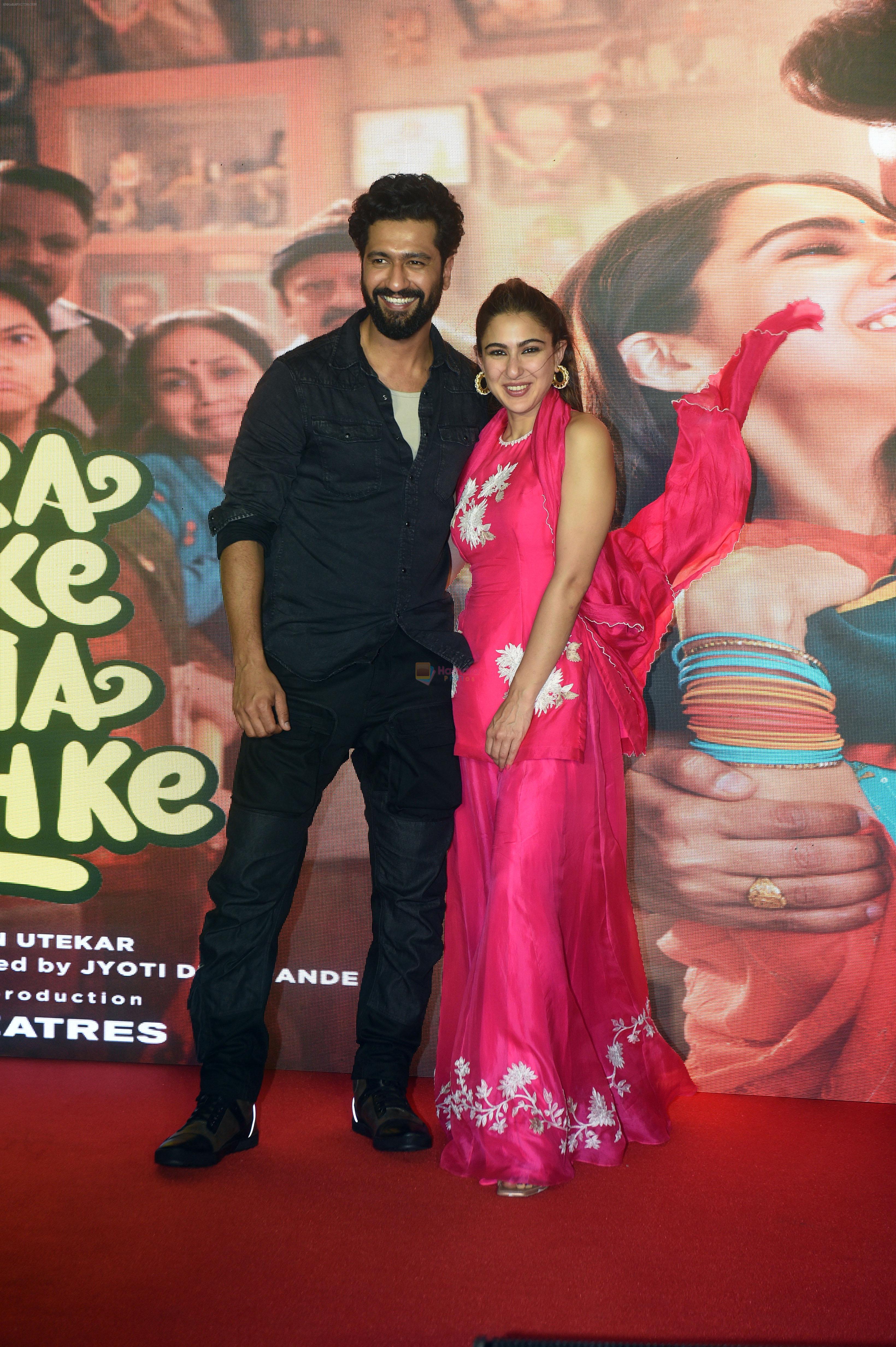 Vicky Kaushal and Sara Ali Khan launch song Tere Vaaste from movie Zara Hatke Zara Bachke on 24 May 2023