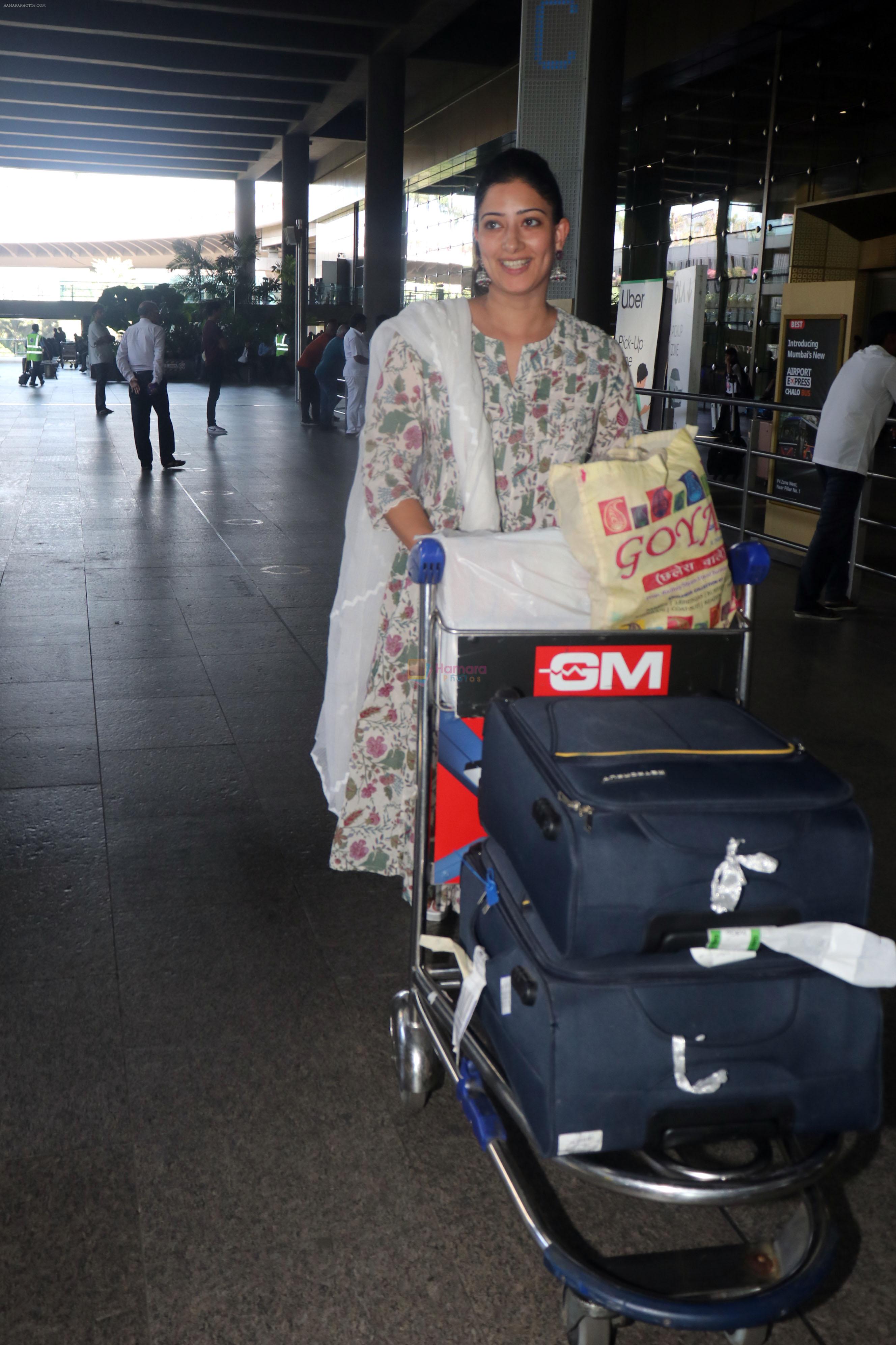 Niharica Raizada wearing a beautiful white flowery chudidar