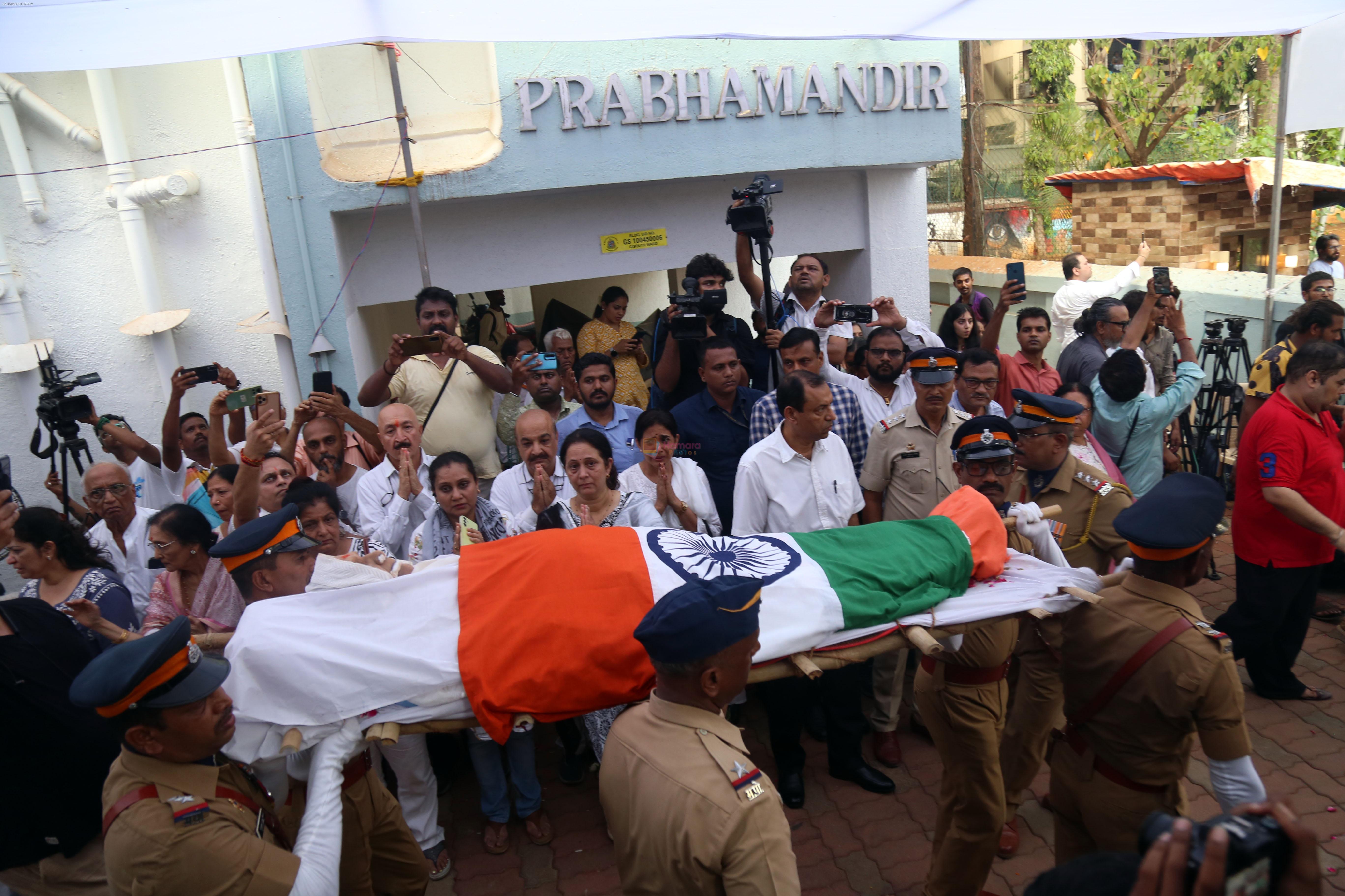 Guests gave final respects Sulochana Latkar at her house