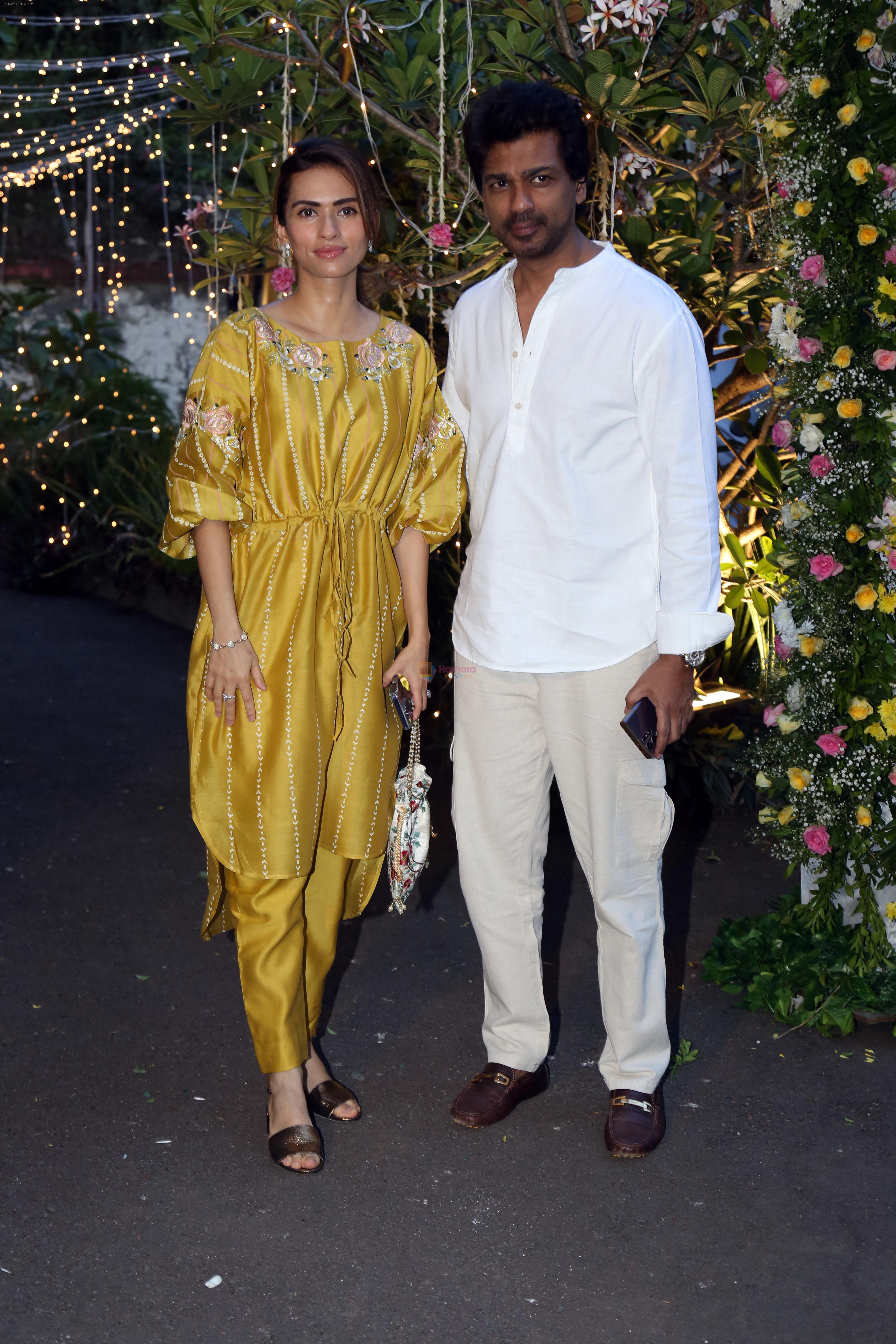 Gaurie Pandit and Nikhil Dwivedi at Madhu Mantena and Ira Trivedi Mehendi Ceremony